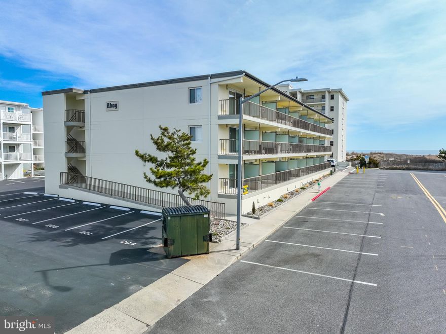 Ahoy!!  1 bedroom 1 bath fully furnished condo with a Big Balcony,  This could be your perfect Bech House, only one building in between you and the beach, makes life easy when you are soaking up the sun and need that lunch or bathroom break!  The uptown location is convenient to shopping, restaurants, a grocery store, and the Delaware Line.