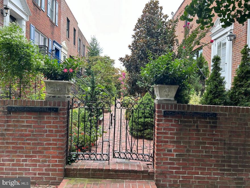 Picturesque at Panama Mall! Welcome to one of the most unique and hidden gems of the entire city! Walk through your own private courtyard full of flowers, beautiful landscaping, and brick pavers and feel like you are nowhere near a city let alone right in the middle of everything in Fitler Square, just a block from both Fitler Square Park and the Schuylkill River Park! 2505 Pine Street has it all including three bedrooms, two full bathrooms, GARAGE PARKING, an open concept living space, wood burning fireplace, and a finished basement! Walk from the courtyard to your front door to enter the home and you will be greeted with a perfectly functional wide open floor plan. First notice the extremely spacious living space with an exposed brick fireplace which leads back to a dining area and full kitchen with large pantry! It is hard to miss the natural light flooding the home. Newer kitchen appliances including a LG French Door refrigerator, and Bosch dishwasher. Head up to the second floor to find three bedrooms, each with their own closet, and a full hall bathroom with tub. The primary bedroom is full of beautiful custom built-in shelving! The lower level is finished and currently set up as an office space with more custom built shelving and storage, complete with a second full bathroom! Full sized windows here looking into the courtyard with tons of greenery in sight make you feel like you can't possibly be in a basement! Finally, INTERIOR GARAGE ACCESS and full sized laundry complete the lower level! **Recent updates to the property include: all new Pella windows and exterior doors (spring 2022), brand new water heater (Dec 2025), new washer (2024-2025), new microwave (2025), all other kitchen appliances approx 5-6 yrs old, new roof (2017), all new Leviton outlets and switches (2026)! Enjoy all of the best parts of Philadelphia at your fingertips including: Fitler Sq Park and Schuylkill River park (including dog park, tennis, and basketball) one block away, miles of running trails along the Schuylkill River, Rowhome Coffee, and RIval Bros also all one block away, minutes to Rittenhouse Square and all of its top shopping and dining options, get to 30th Street Station in minutes, or walk to Penn in no time!  A truly unbeatable location!