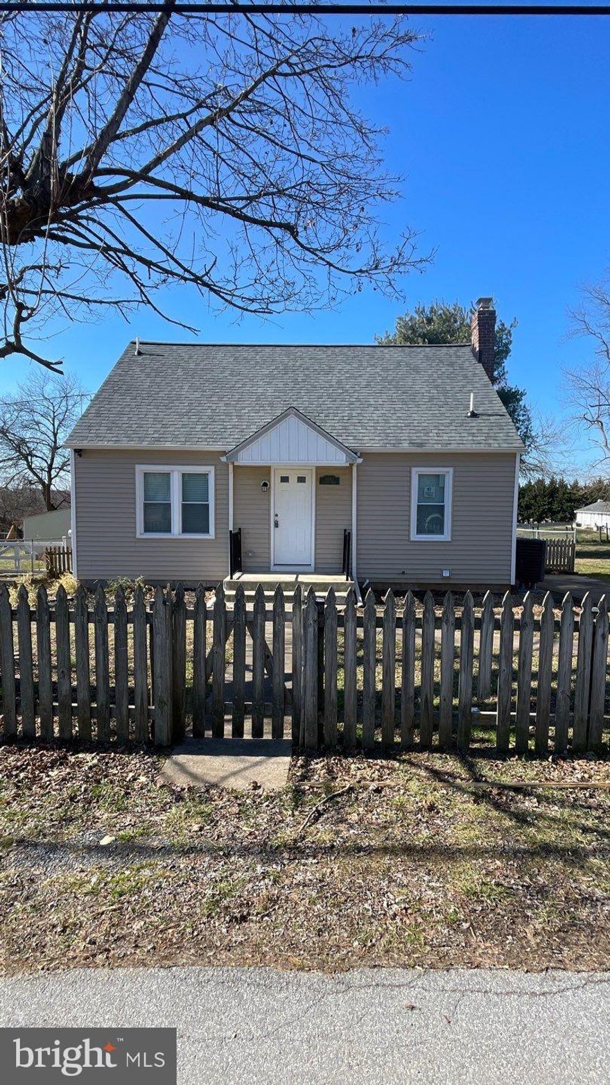 Available Now! Renovated Cape Cod. Master Suite on second floor. Brand new kitchen, bathrooms, flooring and paint throughout. New HVAC and central air. Deck and fully fenced back yard.  Backs to horse farm. Driveway holds 3 cars.    Tenant is responsible for lawn care, snow removal and pest control.  Pets considered.  No smoking.