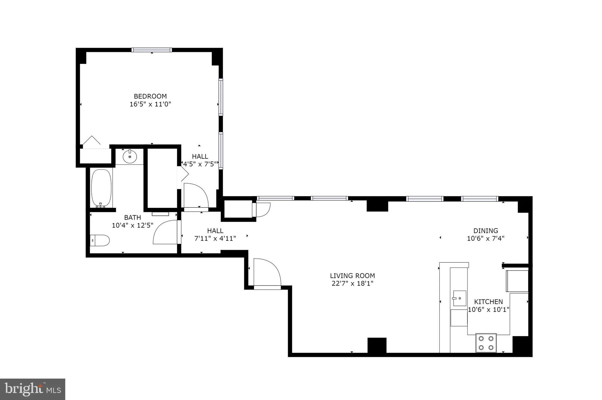 Philadelphia, Pennsylvania 19102, United States, 1 Bedroom Bedrooms, ,1 BathroomBathrooms,Residential,Active,78051