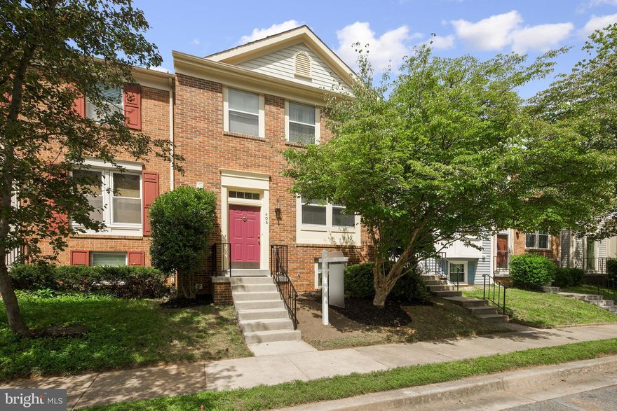 Welcome to this beautiful brick front 3-bed, 2.5-bath townhome backing to greenspace in the sought-after Amberfield community. Fresh paint (2023) and tons of natural light welcome you into this move-in ready home. The gourmet kitchen boasts laminate flooring, white cabinetry and appliances, contemporary lighting, and a built-in desk, ideal for an in-home office. Entertain guests in the adjacent dining area or step outside the sliding glass door to the newly-stained rear deck (2023), perfect for a summer BBQ or dining al-fresco under the stars! The large living room with an adjacent powder room is the ideal space for entertaining guests or a peaceful morning with a good book. When ready to unwind, head upstairs to the spacious owner's suite featuring vaulted ceilings, walk-in closet, built-in dressing table and an ensuite bath with stand-up shower. Two additional spacious bedrooms and a full bath complete the upper level. Enjoy a movie night in next to the cozy wood-burning fireplace in the lower level rec room with outdoor walkout access. Lower level offers plenty of extra storage space in the large utility room, complete with washer, dryer and a second refrigerator. Watch pets play in the fully-fenced rear yard or take a stroll through the community using the rear gate with access to the common green space area surrounded by mature trees! HVAC replaced in 2012. Take advantage of all that this community has to offer including pool, basketball court and tennis courts. Just steps to Starbucks, Giant, brunch at First Watch or the popular Green Park with a massive kids' playground and an adjacent dog exercise area. The prime location ensures easy access to Kentlands, downtown Crown, and Rio Lakefront for all your dining and shopping needs. Perfectly located for commuters with easy access to 270, 200 and Shady Grove metro station (red line). Don't miss this!