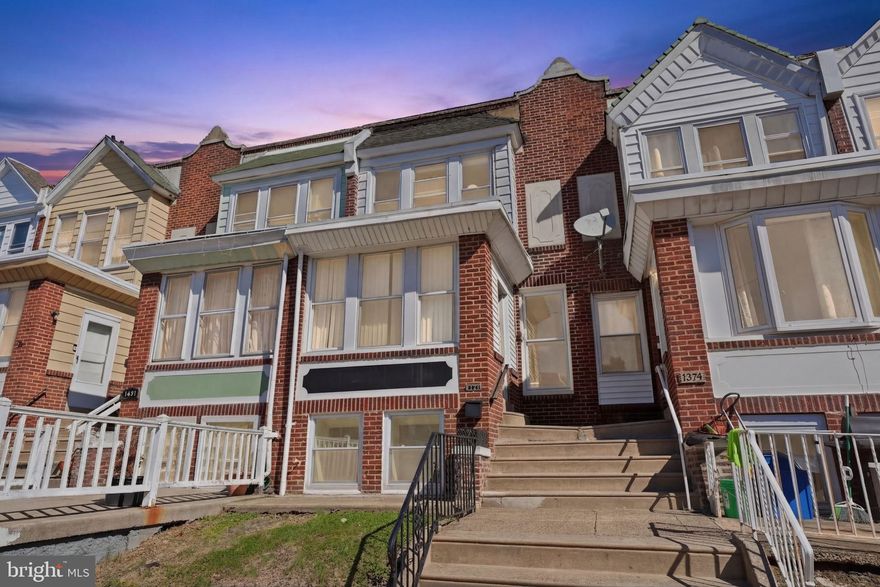 Welcome to 1233 E Cheltenham Ave, a well-maintained home located in the desirable Oxford Circle section of Philadelphia. This charming property offers 3 spacious bedrooms and beautiful wood floors that add warmth and character throughout the home. The layout provides comfortable living space perfect for everyday living or entertaining. Enjoy outdoor relaxation on the shared deck, and take advantage of the convenience of rear parking. With its solid condition and great location, this home is a perfect opportunity for a first-time home buyer looking to start building equity in a welcoming neighborhood. Being sold AS-IS