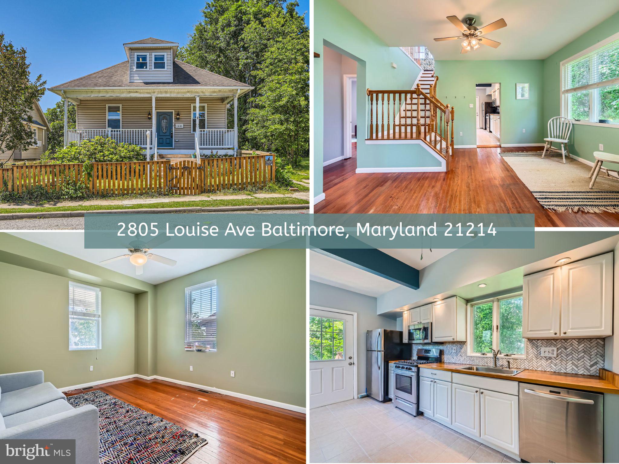 Welcome home to 2805 Louise. If you've been dreaming of potentially making $ (fully paid solar panels w/ srec credits that usually exceed the power bill cost !!), a prime location in highly sought after Hamilton Heights and a house filled with never ending character and charm everywhere you turn, 2805 Louise is the home for you. The moment you arrive, you'll appreciate the inviting large front porch(low maintenance deck boards installed in '24!) . Once inside, the light and openness of the home will captivate you. Every room has unique features that add to the charm of this truly one of a kind home. Beautiful hardwoods run throughout the living room and bedrooms on the first floor. The living room offers large windows, a timeless light fixture and the perfect layout for relaxing and watching TV after a long day at work. The heart of the home features a large sitting area, beautiful open staircase with elevated ceiling and access to the kitchen, bedrooms and bathroom. The bedrooms will delight with their high ceilings, large windows, and space. They are perfectly situated next to the charm filled full bathroom. Down the hall, the one of a kind kitchen awaits. Featuring a herring bone backsplash, timeless butcher block, ample storage, and light galore, you'll never want to leave your new kitchen. Always wanted a custom dining nook? We have it:-) If that isn't enough, the style and functionality of the side bar/counter is sure to delight; it's truly perfect for serving guests. The Upper floor is devoted to a bedroom suite that oozes with character and features skylights and a full bathroom! The basement abounds with space for storage and offers you the opportunity to put your finishing touches on it. Last yet certainly not the least the backyard- a yard people dream of! If you love gardening, sitting around the firepit, quiet evenings enjoying a glass of wine, or hanging out with your favorite people, this is the yard for you. The entire yard is full of native plants, pollinator favorites, and year round perennial color. There is even a rain barrel; and the yard is certified as a wildlife habitat with the National Wildlife Foundation! Fully fenced for furry friends. Close to all of the happenings in Hampden, Charles Village, Johns Hopkins, the City, major thoroughfares, public transportation and more! Schedule your showing today!*There is no guarantee srecs credit will always exceed power bill costs
