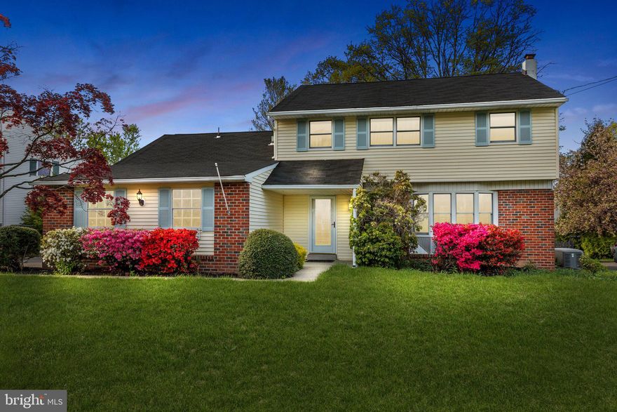 Welcome to this home lovingly maintained by the original owners, a 4-bedroom, 2.5-bathroom Colonial situated in the sought-after Hatboro-Horsham School District. This property combines timeless features with thoughtful updates, making it a perfect place to call home."  The living room greets you with beautiful hardwood flooring and a bay window that fills the space with natural light. Adjacent to the living room, the dining room continues the hardwood flooring and provides a setting for gatherings. The eat-in kitchen is both functional and stylish, featuring Corian countertops, double ovens, and ceramic tile flooring. The family room offers warmth and character with its brick fireplace and built-in bookshelves. From here, step out onto the screened-in covered back patio, complete with ceramic tile flooring and a ceiling fan, creating an inviting outdoor space. Beyond the covered patio, a paver patio offers additional space for entertaining or relaxing. Back inside, the main level also includes a convenient powder room with an updated vanity and a laundry room equipped with a utility sink and cabinets for storage, with direct access to the two-car garage. Hardwood stairs lead to the second floor, where hardwood flooring continues throughout all four bedrooms. The updated hall bathroom serves the secondary bedrooms, while the primary bedroom features its own private bathroom with a stall shower. Freshly painted throughout, this home is move-in ready. Additional highlights include a whole-house generator for added peace of mind. Located close to shopping and major routes, this property provides easy access to everything you need while maintaining a residential feel. This home is the perfect blend of comfort, style, and convenience—don’t miss your opportunity to make it yours!!!