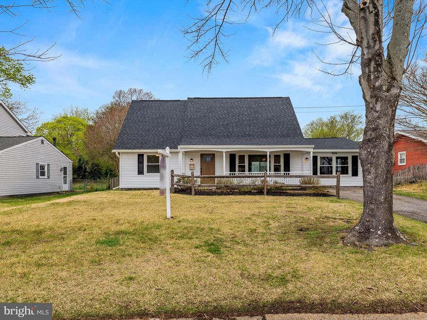 This beautifully renovated Cape Cod-style home in Bowie’s desirable Kenilworth at Belair subdivision is a true gem. Lovingly maintained by the original owners, it has just been thoughtfully updated in 2025 with a new roof, siding, windows, remodeled kitchen and bathrooms, fresh paint, and new flooring throughout.

A charming covered porch welcomes you home. Step inside to a bright and inviting main living area featuring a large box window overlooking the front yard. The dining room and kitchen have been opened up to create a modern, flowing layout ideal for entertaining. The gorgeous kitchen boasts marble countertops, a breakfast bar, and upgraded stainless steel appliances.

Sliding glass doors from the dining room lead to a cozy three-season room—perfect for relaxing on nice days—which opens to the fully fenced backyard. Off the dining room, you’ll also find a spacious family room with a bay window, side yard access, and a convenient laundry/utility room.

Two bedrooms and a full bath are located on the main level, while the upper level offers two generously sized bedrooms, additional attic storage, and another full bathroom.

Don’t miss this opportunity to own an effectively new home in charming "Old Bowie"
