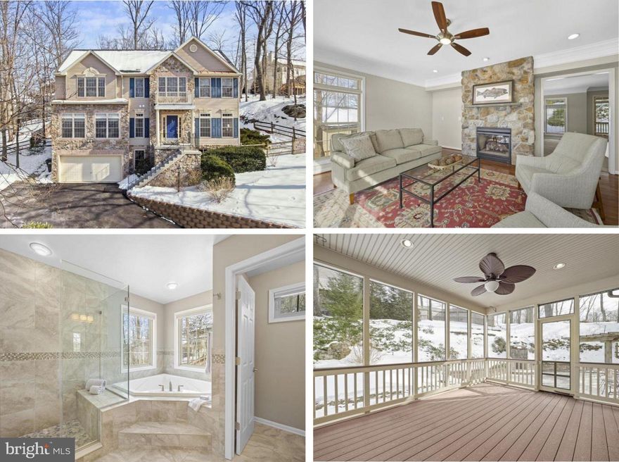 Welcome to the lake life! This beautifully maintained, 2007 Colonial, checks all the boxes. Offering over 3,300 sq. ft. above grade square footage, a seamless floor plan and lots of natural light, this home is sure to please even the most distinguished buyer. Enjoy seasonal lake views, elegant architectural details, and a spacious, open floor plan designed for comfort and entertaining. A grand two-story foyer, 9 ft. ceilings, double entry, and triple crown molding set the tone as you enter. The main level features formal living and dining spaces, a generous family room, and a dedicated library/office anchored by a double-sided propane fireplace. The gourmet kitchen includes cherry cabinetry, granite counters, a large island with breakfast bar, stainless steel appliances, and a large walk-in pantry—flowing seamlessly to the screened-in porch with Trex decking and ceiling fan. Upstairs, the grand primary suite boasts cathedral ceilings, an oversized walk-in closet, and a luxury bath with upgraded glass shower and soaking tub. Three additional bedrooms, including a Jack-and-Jill bath, and convenient upstairs laundry complete the level. The basement features a generous drop zone/small finished space, directly off of the oversized 2 car garage. So convenient for shoes, coats and any indoor/outdoor items. The real gem on the lower level is the expansive unfinished space. The sky is the limit with the possibilities. Imagine the future entertaining space, Game room, theater, playroom or additional storage space you could have. Back outside this home offers plenty of parking (a rare find in Lake Linganore), extensive hardscape with an outdoor oven, pergola, and thoughtfully added drainage around the property. The fenced yard (2018) backs to a non-buildable lot, offering added privacy. This home is meticulous. Located in the sought-after Lake Linganore community with access to lakes, trails, pools, and recreation—this home blends space, style, and setting in one exceptional package.