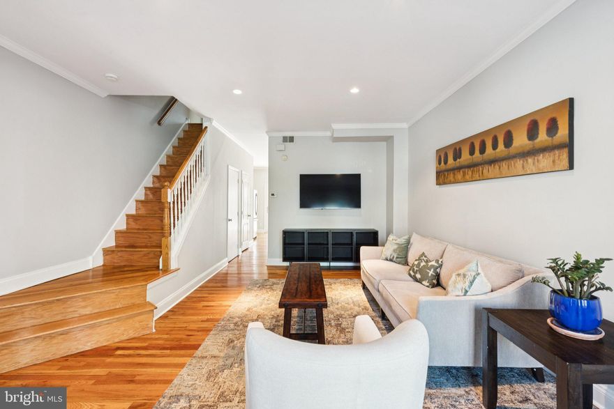 Located on a cul-de-sac, welcome to 2828 Ogden Street, a spacious and beautifully maintained Art Museum home with 2-car parking and flexible living space for everyday comfort. From the moment you step inside you’ll appreciate the inviting layout, natural light, and thoughtfully designed living spaces that make this home perfect for both relaxing and entertaining. Hardwood floors are featured throughout, while the main level offers a bright living room with a bay window, an open kitchen and dining area that flows directly to a deck and tiered backyard. The second floor offers two comfortable bedrooms, a newly renovated bathroom, and a dedicated laundry area. Upstairs, the primary suite is a true retreat, featuring a bonus room that adds flexibility which is ideal for a home office, nursery, dressing room, or cozy sitting area. The finished lower level provides a guest suite with a fourth bedroom and full bath, ideal for visitors, work-from-home space, or added flexibility. The northern-southern exposure brings in great natural light all day. With comfortable bedrooms, well-proportioned spaces, and conveniently located near cafes, dining and shopping 2828 Ogden Street is a wonderful place to call home. Additional highlights include an attached garage with driveway parking, and easy street parking for guests. Conveniently located in the Art Museum neighborhood, only steps to Schuylkill River Trail, Fairmount Park, Philadelphia Museum of Art, Whole Foods, Target and all major highways, roadways, and public transportation. Schedule your showing today!