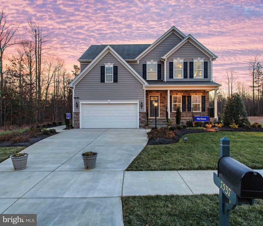 Please contact Builder Rep about the Genoa, an open floor plan featuring a 1st Floor Owner's Suite in an idyllic community of tree lined streets, established amenities, including trails, fields, pool& bathhouse,parks &more. New home option with curb appeal you've been looking for. Homesite includes finished rec room & basement bath.  Images representative only. Call or visit for details.