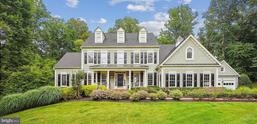 Custom Wetherburne Home located in a private enclave of luxury properties on 4 acres in Aldie. Town and Country living at its best! So close to all of Loudoun's eastern conveniences, yet minutes to Middleburg's horse and wine countryside. Major curb appeal with a grand stone entrance, brick/stone walkways, porch, extensive hardscaping, lush landscaping, and detached Carriage House. Inside, the open floor plan exudes classic elegance with a turned staircase flanked by a home office and living/dining rooms that lead to a gorgeous conservatory addition featuring a with vaulted coffered ceiling and stunning stained glass light fixture.  The gourmet kitchen has top of the line appliances and opens to the light filled sunroom addition and step-down family room which is accented by its stone fireplace and coffered ceiling. Upstairs, the primary suite does not disappoint with its spacious sitting area, double walk-in closets and spa like bath with vaulted ceiling, double sinks and soaking tub. There are three additional bedrooms upstairs, one with an extra large private bath, and the other two connected by a Jack & Jill bath, all including ample closet space. The basement is the perfect escape with a large recreation room, exercise room, tiled sunroom, and den with attached bath and plenty of unfinished storage space. Enjoy the outdoors on one of the home's several decks, the screened porch or while relaxing in the hot tub! In addition, the yard has an underground sprinkler system and Invisible Fence. Seller has recently replaced most high ticket items to include: new roof (2020), AC and furnace units (2022/2023), hot water heater (2022),exterior painting (2022), and built-in refrigerator (2023). Pride of ownership shines through with this home!