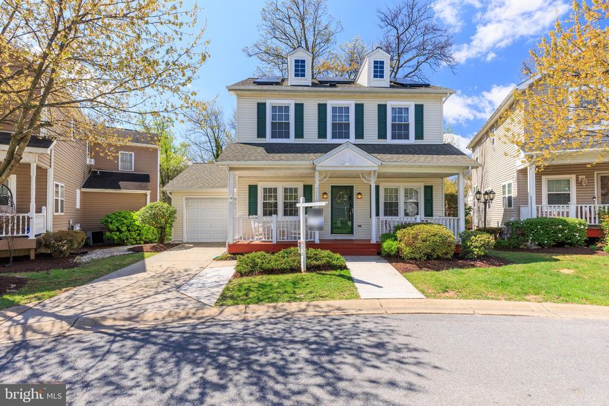 Welcome to 7213 Waterloo Pass—an inviting colonial tucked inside NEW COLONY VILLAGE, a gated Elkridge community offering exceptional amenities including a pool, fitness center, clubhouse, walking trails, and more. This 3-bedroom, 2.5-bath home blends charm, functionality, and thoughtful upgrades throughout.

Step inside to find a bright, open layout with vaulted ceilings, abundant natural light, fresh paint, recessed lighting, and ceiling fans in every room. The home has been extensively improved with major updates including new windows (2021), roof & gutters (2020), HVAC system (2023), water heater (2023), attic insulation & air sealing (2024), and a fully encapsulated crawlspace with sump pump and dehumidifier (2023).

Additional upgrades include new carpet (2022), deck rebuild (2022), updated bathrooms, recessed lighting throughout (2024), and newer appliances including washer, dryer, and refrigerator (2023–2024).

One of the standout features is the solar panel system with backup battery (2026), offering energy efficiency, long-term savings, and peace of mind.

Outside, enjoy the backyard—perfect for relaxing or entertaining—with a freshly painted deck, playset, and custom wooden playhouse (2025). The covered front porch adds even more space to unwind.

Complete with a one-car garage and built-in storage, this home is truly move-in ready with significant recent updates throughout.