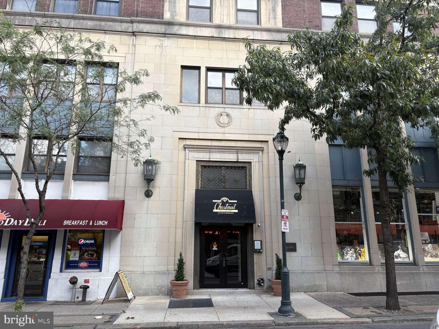 Available October 1st, don't miss your chance to lease this beautiful condo in the heart of the desirable Chestnut View community. Located just blocks from Rittenhouse Square, City Hall, and some of the city's best dining, shopping, and entertainment, this home offers the perfect blend of comfort and convenience. Situated on the fourth floor of an elevator building, this condo greets you with an open, sun-drenched living space. The updated kitchen features sleek stainless steel appliances and granite countertops, perfect for those who love to cook. The spacious bedroom is filled with natural light and includes a large closet for all your storage needs. The tiled bathroom offers a full shower/tub combination for a relaxing retreat. Please note, the entrance is located at 37 S 20th Street. *$500 building move-in fee required, $65 credit check fee, 1st month rent and 2x months rent due at signing.