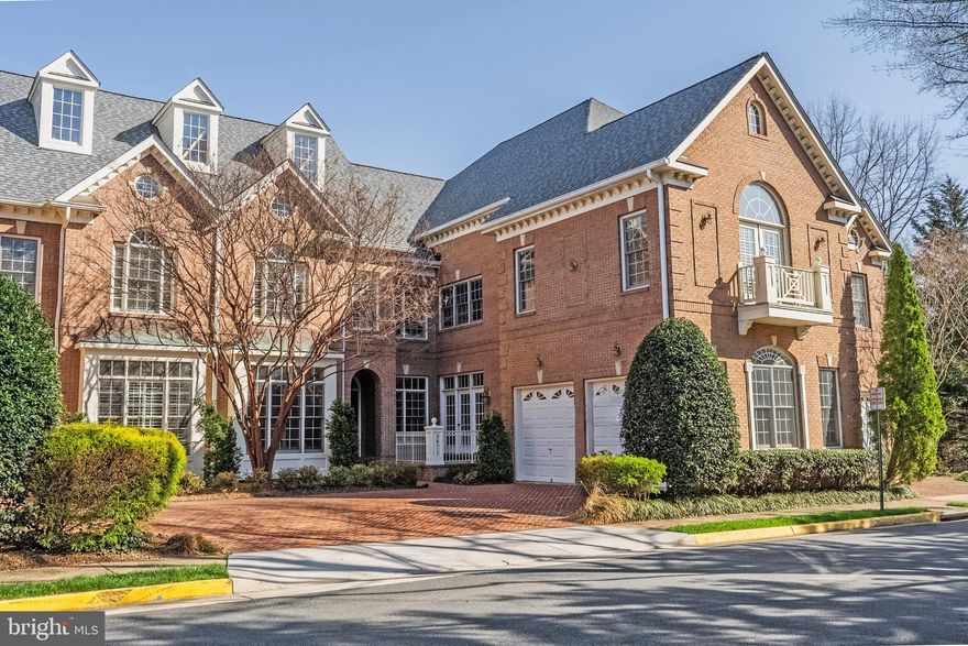 Nestled amidst tranquil woodlands and offering picturesque water views, this distinguished all-brick home is perfectly positioned within the prestigious, award-winning Farrcroft community in the vibrant heart of Fairfax City. Farrcroft masterfully blends timeless historic charm with modern sophistication, creating a lifestyle of refinement unlike any other.  Designed to live like a single-family home, this residence welcomes you with soaring 10-foot ceilings and richly-hued cherry hardwood floors that flow seamlessly through the main living and entertaining spaces. Elegant details abound, including intricate crown molding, chair rail, shadow boxing, and columns that enhance both the formal living and dining rooms.  The gourmet kitchen is a chef’s dream, featuring classic white cabinetry, granite countertops illuminated by under-cabinet lighting, stainless steel appliances, and two oversized walk-in pantries. The adjoining breakfast room offers built-in buffet cabinetry with granite counters, a wine fridge, and direct access to a charming front patio, while a separate staircase leads to the upper-level loft. Just beyond, the spacious family room, with its cozy gas fireplace and a wall of windows, opens to a private balcony showcasing commanding views of the lush woodlands and serene pond.  A versatile main-level bedroom or office, complemented by a full bath, completes the main level. Upstairs, new plush carpeting and extensive moldings create an inviting ambiance throughout. The grand primary suite impresses with a tray ceiling adorned with decorative inlay, a spacious sitting room, and two walk-in closets. The luxurious spa-inspired primary bath offers dual vanities, a jetted soaking tub, a walk-in shower, and a private water closet with bidet. Two additional bedrooms each feature walk-in closets and en-suite baths for ultimate comfort and privacy.  A rear staircase and direct access from the primary suite lead to the upper-level loft, an inspiring space with soaring ceilings, built-in bookcases, French doors to a Juliet balcony, and hardwood-style LVP flooring, ideal as a library, office, or second family room. A walk-in laundry room with built-in cabinetry, sink, and washer & dryer completes this level.  The walk-out lower level is bathed in natural light, offering a spacious recreation room with gas fireplace, a sunlit den that can serve as a fifth bedroom, a full bath, an home gym or media room, and a generous storage area. Outside, an expansive flagstone patio bordered by brick and accented by a tranquil koi pond invites you to relax and unwind. A gate from the fully fenced backyard leads directly to the community walking trails, lush woodlands, and the serene pond.  Celebrated as one of Fairfax City's most sought-after neighborhoods, Farrcroft enchants with its tree-lined streets, colonial architecture, and serene park-like ambiance. Residents enjoy exclusive access to walking trails, a historic clubhouse, swimming pool, playground, and vibrant seasonal events such as the beloved "Rock-the-Block" concerts. Ideally situated within walking distance of downtown Fairfax (high walk score of 85), this exceptional residence offers effortless access to an array of fine dining, boutiques, grocers, library, and cultural experiences—providing an extraordinary blend of community, convenience, and sophistication. Offered Unfurnished. NO PETS. No Smoking. Tenant to pay all utilities. Landlord to pay HOA dues. Rental Application is $50. Security Deposit is equal to first month’s rent. Repair deductible is $200 per incident. 12-month lease with possibility to renew. Available for immediate occupancy. Call for more information, application, or private showing.