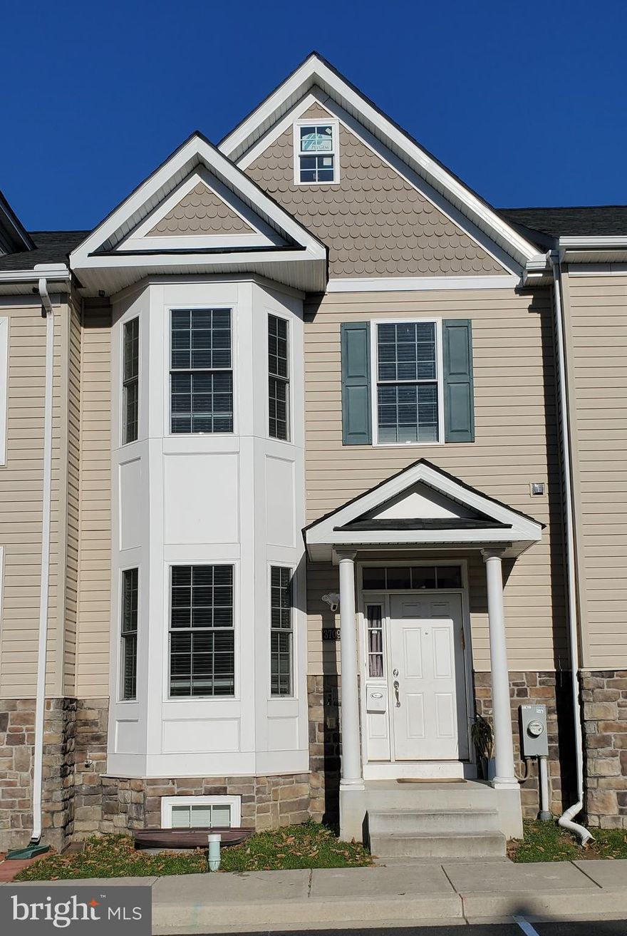 Beautiful and spacious, these 4 bedroom/3.5 baths interior townhome in the off-street Maple Glen development was built in 2015 and occupied since 2017. The main floor features hardwood floors; open concept living/dining room with a bay window; powder room with a high ceiling; coat closet; and a large eat-in-kitchen with an island, SS appliances, granite countertops, and tall cabinets. Walk right out to the back deck from the kitchen bay door!

Upper level has a primary bedroom featuring a large walk-in closet, and a full bath; two additional bedrooms with large closets; a hall bath; a walk-in laundry room w/front loading washer and dryer; and a large linen closet.

The basement contains a family room, a full bath, 4th bedroom, an office, and a storage room.  Other features include CAC and central air, assigned parking, and access to the neighborhood play area.  

Convenient to multiple shopping centers, bus lines, and Metro.  03/01/23 possession.  Pets considered!
