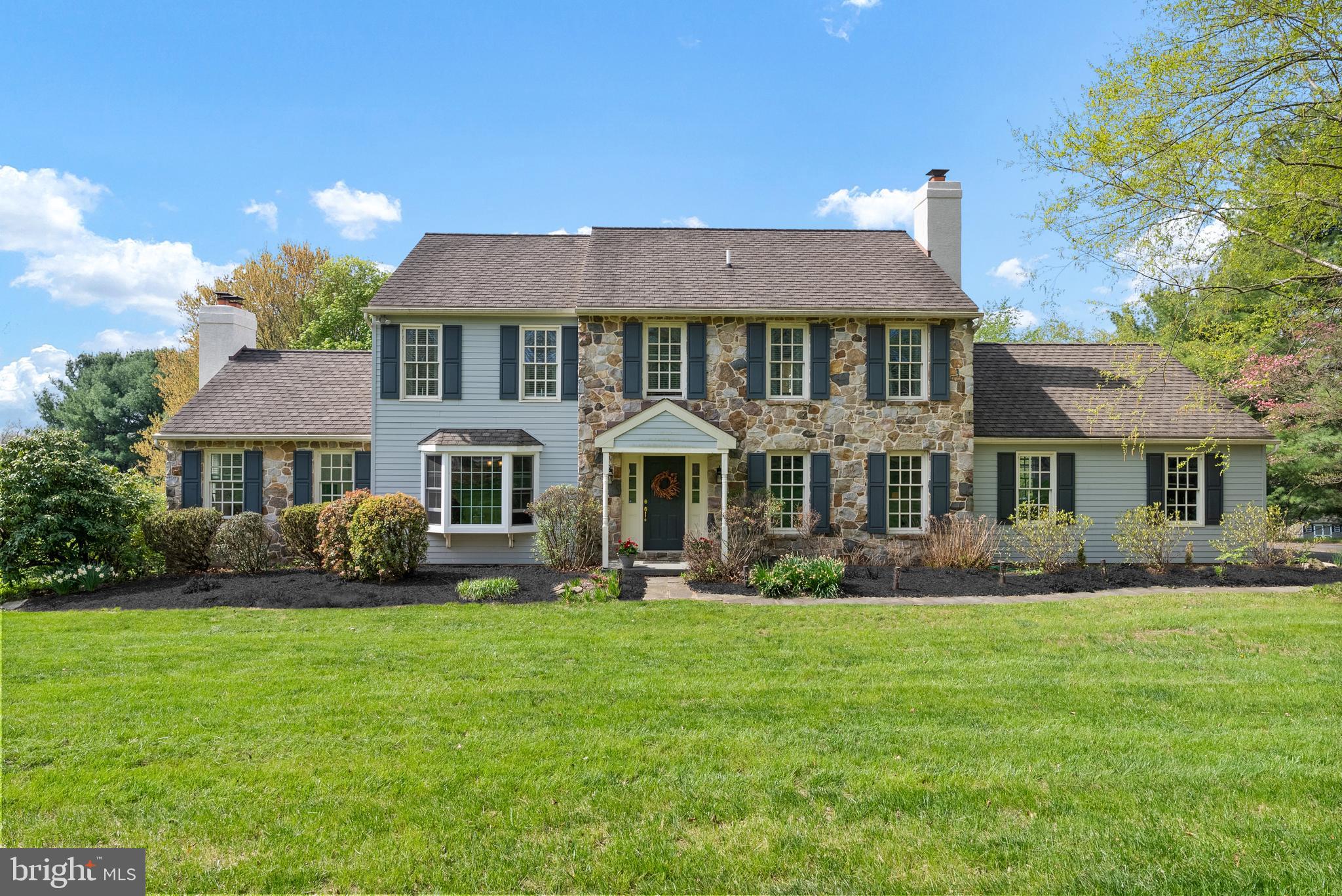 COMING SOON in The Moors of Radley Run. Award winning Henderson H.S. Professional Pictures coming. Enjoy this Stone front home with NEWER James HardiePlank siding(2018). This 4 bedroom home on a beautiful flat 1-acre lot, with traditional floor plan, finished Lower Level walk-out, 3-car garage in a Radley Run neighborhood! Kitchen features Cherry cabinets by George's kitchens, custom Vermont Serpentine counters(2020), updated appliances(2020), hardwood floors with a bay window overlooking the beautiful rear yard. Family room offers a stone wood burning fireplace, hardwood floors & slider to rear deck that spans the back of the entire home. Formal/traditional Dining & Living rooms with wood burning fireplace, both with hardwood flooring. Upstairs you will find 4 bedrooms, 2 bathrooms. Lower level is finished with a walk-out to the rear yard! 2 storage areas. This home has been loved by original owners, dual HVACs,(1 unit 2023), new skylights(2023), newer Roof,(2009) New Chimneys(2024), newer windows & slider doors(2017), & updated garage doors. Please come take a look! West Chester Award winning Schools!