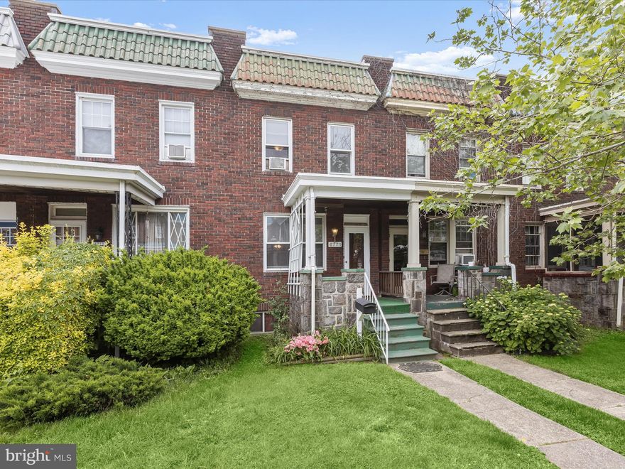 Step into this charming brick exterior home, complete with a welcoming front porch that invites you to relax and unwind. The main level boasts spacious living and dining areas adorned with luxurious vinyl floors, high ceilings, a modern ceiling fan, and a neutral color palette, creating a warm and inviting atmosphere for entertaining or daily living.  The kitchen features stainless steel appliances-dishwasher, double sinks, decorative backsplash, and ample cabinetry with decorative accents. Convenient access to the rear fenced yard and deck makes outdoor dining and entertaining a breeze.  Retreat to the comfort of the primary bedroom, offering double closets, chair railing, and modern flooring for a serene oasis. Two additional bedrooms, one featuring charming beadboard wainscoting, along with a well-appointed hall bath, complete the upper level.  The fully finished lower level provides versatility with an office area, full bath, and a family room, perfect for relaxing or hosting gatherings. Step outside to the beautifully landscaped yard, offering a peaceful retreat to enjoy nature's beauty.  Experience comfort and style in this delightful home, perfectly situated for easy access to major commuter routes including I-95, I-395, and I-695. Don't miss the opportunity to make this your dream home!