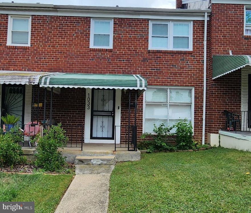 Welcome to this charming 3-bedroom, 1.5-bath brick rowhome in the desirable Chinquapin Park neighborhood! With 1,200 sq ft of above-grade living space plus a partially finished basement, this traditional 3-level home offers excellent value. Features include hardwood and tile flooring throughout, central A/C, and a full appliance package including washer/dryer. The convenient lower-level laundry and alley parking add to the home's functionality. Natural gas heating ensures efficient climate control. With easy access to local amenities and major routes. Being sold As-is.
