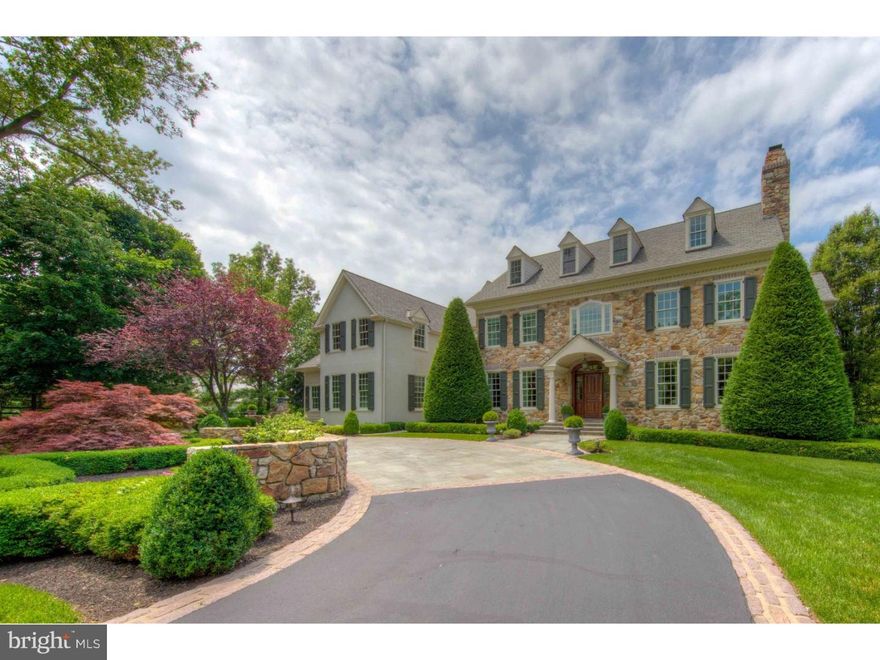 Sited on one of the most outstanding parcels in Harrison Estates,this extraordinary home affords the finest representation of craftsmanship and detail.With gracious indoor and outdoor living spaces,and abundant room sizes,this nearly 7,000 sq.ft. residence offers a unique opportunity for the discerning buyer. Horseshoe drive w/Belgian Block border & apron leads to the solid stone entrance. New solid mahogany front door has been expertly recessed & surrounded with barrel vault molding providing a grand entrance. 6" wide random length Cherry floors grace the 2-story foyer w/custom inlay, & flow throughout the entire 1st floor. 10' ceilings, transom windows, arched doorways & oversized windows accentuate the light & airy space. Expertly crafted wainscoting & extra deep crown & bed moldings are evident in the expansive living & dining rooms. Timeless gourmet kitchen w/top of the line appliances & custom built-in breakfront has neutral granite counter tops, brushed stainless steel backsplash & a large center island w/seating. Additional seating in the breakfast room & access to butler's pantry w/wet bar & 2nd dishwasher. All overlooking the resort like patio & pool. The adjacent family room w/soaring ceilings boasts wall to wall built-ins, bay window w/custom millwork surround, & one of a kind marble fireplace with raised hearth & hand carved mantel. Retreat to the spectacular study with handsome paneling,leather wall covering & marble fireplace tucked away for privacy & relaxation, or escape to the Naples inspired sun room with expanded 8' windows & additional windows on each side of the French doors.  Geometric limestone floor & tongue and groove ceiling further enhance the vacation like setting. Step outside to the exquisite flagstone patio, punctuated with a decorative fountain and a stone pergola with mature wisteria canopy.  Dual seating areas, stone wall surround & built in grill with raised granite bar overlook the Armond pool, stone pool house & park like estate grounds.  Upstairs find the serene Master bedroom sanctuary with 11' decorative curved ceiling, Dressing room with his & hers closets and 2 additional closets. Marble Master Bath was redesigned in 2008 to accommodate 2 oversized vanities,marble soaking tub & seamless glass shower.4 additional bedrooms with en suite baths,open gathering area & laundry rm complete 2nd floor. 1858 sq.ft. fully finished day-lit lower level w/ open staircase. Full bath,billiards rm.,cherry floor.