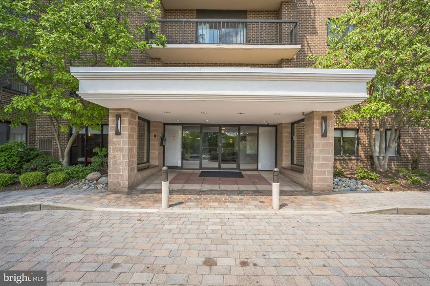 Light filled condo with amazing views in well managed Hallmark Building. 1 Bedroom, 1.5 Bathroom condo with newly renovated kitchen, bathrooms and new paint throughout.  Kitchen includes new cabinets, fixtures and flooring. Expanded granite counter top and cabinets provide extra work space and storage options. Hardwood floors in living and dining area, opens to spacious balcony, lots of room for seating to enjoy the view. Bonus deep closet in foyer area across from kitchen. Hallway provides half bath with new vanity and fixtures. Large Primary Bedroom with hardwood floors and attached primary bath, large closet. New vanity and light fixtures in primary bath. Well managed building boasts pool, exercise room, tennis courts, renovated party room and beautiful common grounds. Bus stop, farmer's market, parks and restaurants a stroll away. Easy access to Old Town, airport, major commuter routes, shops and dining. Utilities for this building are managed by the building's property management office. Utility bills are paid through the front office.  Water included. The landlord is exempt from accepting any source of funds pursuant to Virginia Code Section 36-96.2(I), and therefore does not accept housing vouchers at this property.