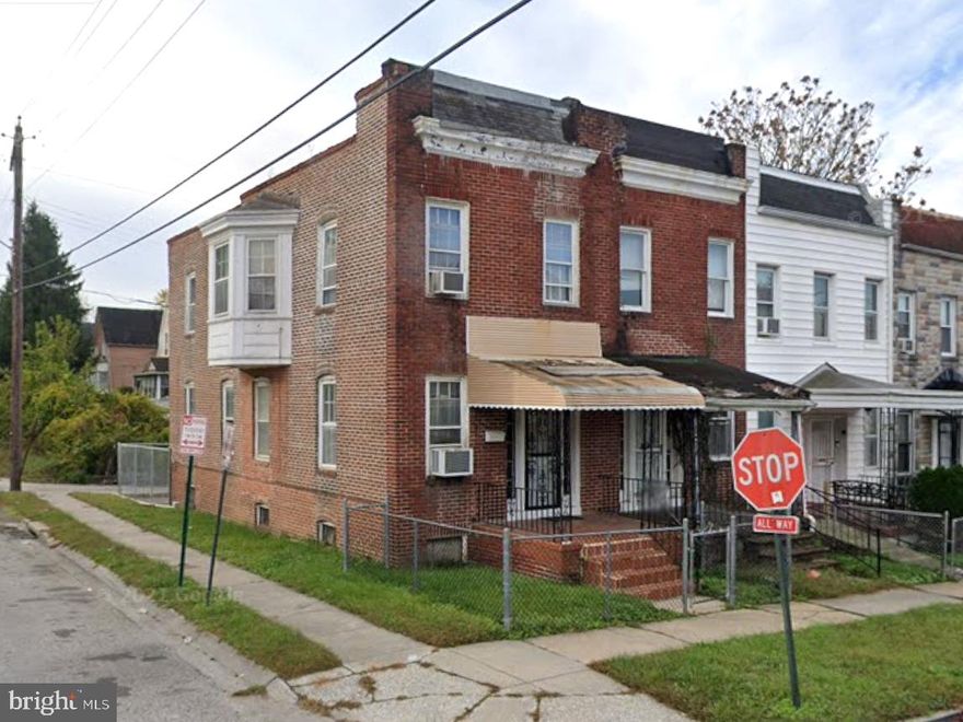 ONLINE REAL ESTATE AUCTION!! Bidding Opens - Monday, October 20, 2025. Bidding Closes - Wednesday, October 22, 2025 at 12:00 noon. List price is opening bid only. 2701 Baker Street is located in the Northwest Community Action neighborhood of west Baltimore City. Surrounding neighborhoods include Coppin Heights, Rosemont and Winchester. Located across the street from Coppin State University, the neighborhood is anchored by the presence and investments of the university. The area has seen an increase in public and private funds with the new food hall located at The Mill on North, featuring several local restaurant businesses. The Coppin State University campus maintains a steady sprawl for space in the area, renovating buildings, buying space for housing and growing their campus size. Nearby is Leakin Park, one of the largest green spaces in Baltimore City. The park features hiking trails, playgrounds and ball fields. Commuters have easy access to the city being within close proximity to North Avenue for east/west travel, Fulton Avenue and Monroe Street, for north/south travel, and US Rt-40 for broader reach to the city.

The auction provides an opportunity to purchase an end-of-group home that requires renovation to either fix and flip or keep as a rental. The neighboring university campus provides built-in tenant supply for the rental. Having been a family home for several years, the home is ready to be brought to new life and ownership.