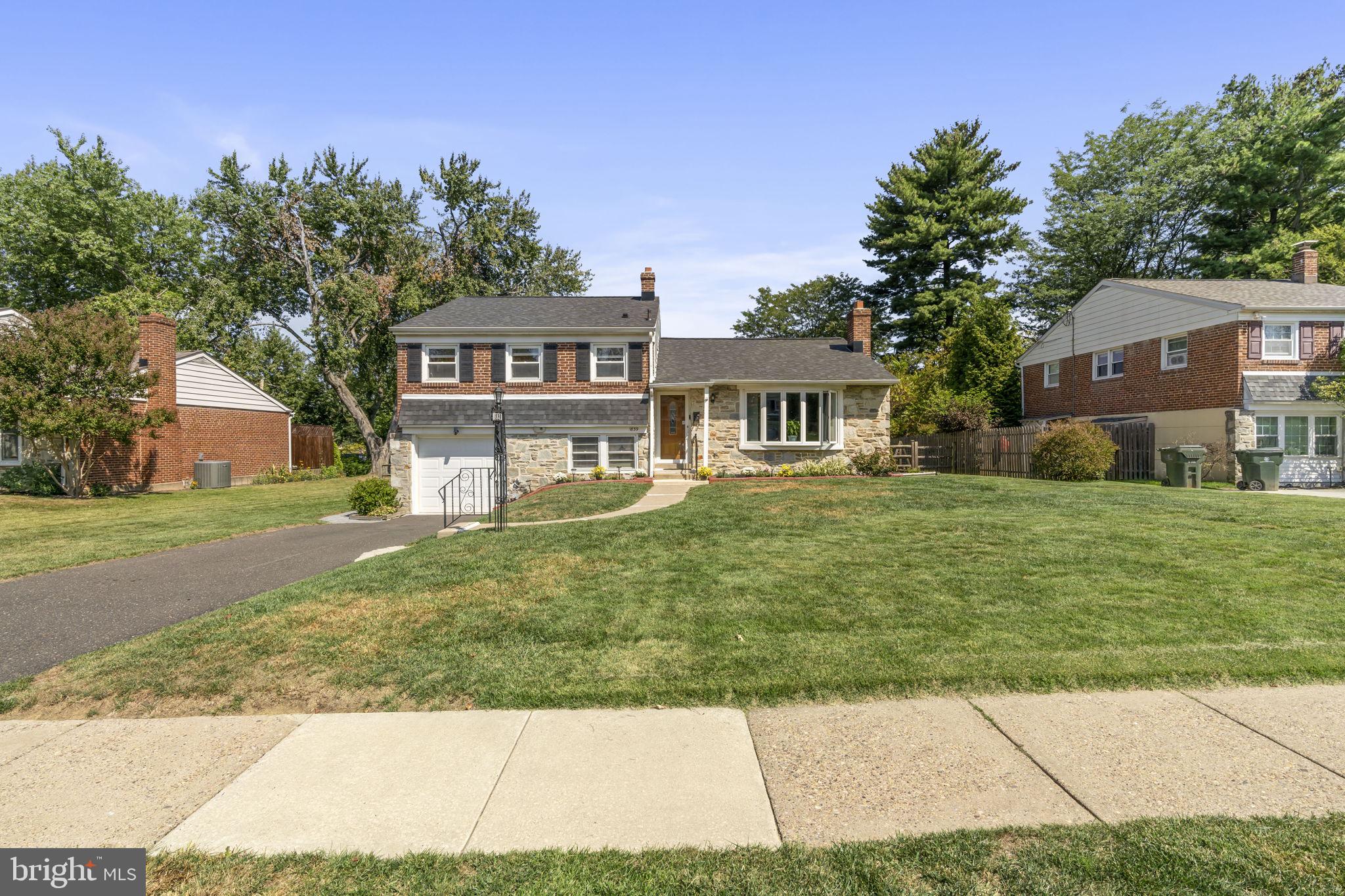 SHOWING BEGINS ON THE OPEN HOUSE 9/20/25 11-1PM WELCOME HOME TO THIS BEAUTIFUL 1839 AMBLER RD. THIS LOVELY HOME IS LOOKING FOR NEW OWNERS.....GOOD CURB APPEAL, ASPHALT DRIVEWAY IN GREAT CONDITION. LARGE OVERSIZED BOW WINDOW IN THE LIVING ROOM BRINGS THE OUTSIDE INSIDE.... ENTER IN FOYER AREA WITH DOUBLE COAT CLOSE, STUNNING H/W FLOORING RUNS THROUGH THE LIVING ROOM & DINING ROOM. FULL SIZE FORMAL LIVING ROOM WITH GAS FIREPLACE WITH GLASS DOORS. ENTER INTO THE FORMAL DINING ROOM THAT HAS SLIDER TO REAR FRESHLY PAINTED DECK. 20 X20 IN SIZE WITH RAILING ALL AROUND WITH SOLAR LIGHTING. FULLY FENCED REAR YARD FOR SAFETY.
REPLACED KITCHEN WITH MAPLE CABINTRY, C/T FLOORING, SS APPLIANCES, 5 BURNER SELF CLEANING GAS RANGE, D/W, G/D, REFRIGERATOR. GRANITE COUNTER TOP & BREAKFAST BAR.
JUST A FEW STEPS DOWN TO GROUND LEVEL FAMILY ROOM. BERBER CARPETING, EXIT TO FLAT REAR YARD. ENTER INTO UTILITY ROOM, WITH CEDAR CLOSET, 1/2 BATH, FULL SIZE WASHER & DRYER, VINAL FLOORING, ENTRY FIRE DOOR TO GARAGE, ELEC GARAGE DOOR OPENER, NEW ELEC BOX 2024 100 AMP SERVICE.
2ND FLOOR: OFFERS HALL LINEN CLOSET, REMODELED C/T HALL BATH WITH VANITY, C/T FLOORING, TUB/SHOWER, AND LINEN CLOSET. ONE OF THE BEDROOMS HAS 2 WINDOWS, W/W/ CARPETING & CLOSET. 2ND BEDROOM WITH WINDOW, W/W CARPETING, CLOSET. ALSO HALL CLOSET. MAIN BEDROOM: 2 WINDOWS FOR GREAT AIR FLOW, DOULE CLOSET WITH CLOSET ORGANIZER, W/W CARPETING, MAIN BATH FEATURES IT OWN LINEN CLOSET, VANITY, STALL SHOWER.
REPLACED VINAL T/I WINDOWS T/O THE HOME 5 YRS AGO, DONT MISS THIS GEM. FIRST SHOWINGS WILL BE THE OPEN HOUSE ON SAT 9/20/25 STARING AT 11:00 AM