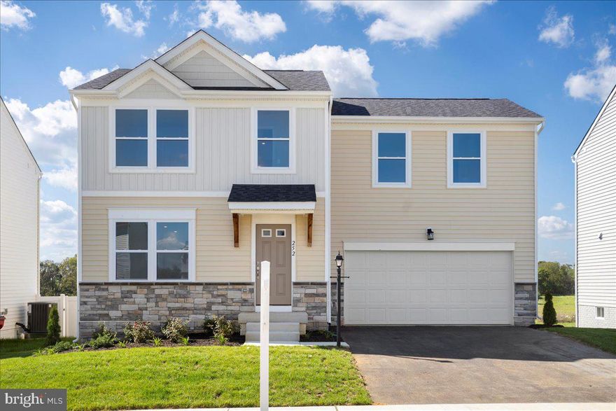 Ready for IMMEDIATE Move-in! This stunning home boasts a 10 x 12 sunroom, large deck and a first-floor powder room. The kitchen is a chef's dream, featuring upgraded cabinets, granite countertops, and stainless steel appliances. Upstairs, the spacious primary suite offers a walk-in closet and an upgraded primary bath with a dual vanity. Two additional generously sized bedrooms provide ample space for family or guests. The second floor also includes a convenient laundry room, making household chores a breeze. The basement features a walk-up to the rear yard and is plumbed for a future bath. Located in Huntwell West in Ranson, this home is centrally located near shopping and dining options, just 8 minutes from Charles Town, and provides easy access to Northern VA, Route 9, and I-81. Please note that the photos are representative only and are of a similar model. Don't miss out on this incredible opportunity!