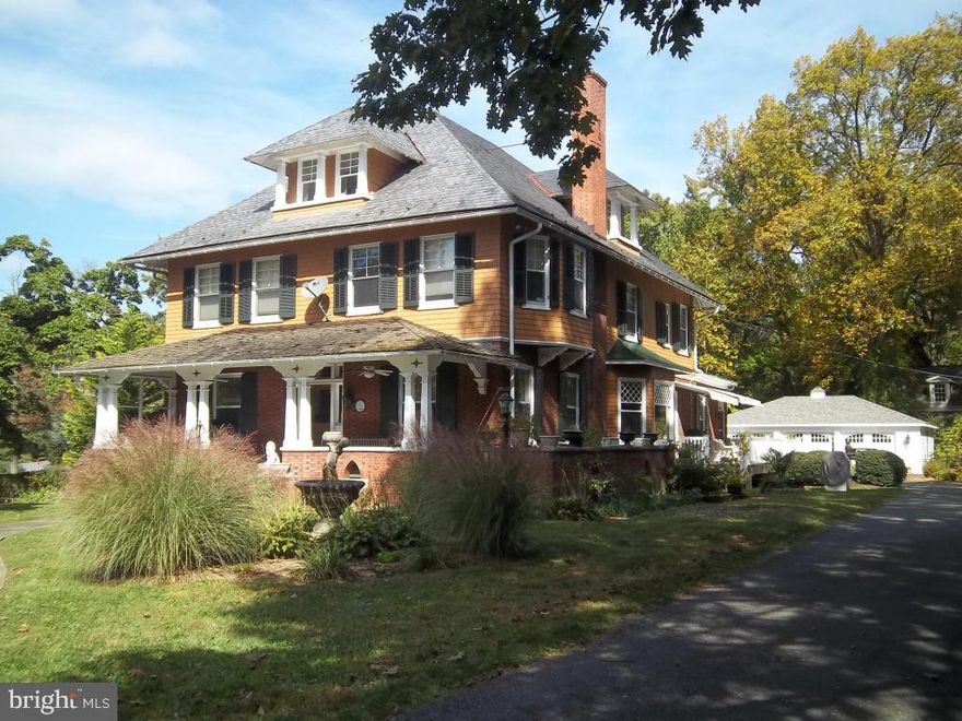 Charming Historic 3 story home in desirable School Lane Hills, 7 Bedrooms, 3.5 Baths, 2 elegant Dining Rooms, Marble & Hardwood Floors, Original Woodwork, New Granite & Stainless Steel Kitchen, Butlers Pantry, 1st Floor Laundry, New Baths, Huge Master Suite, Jucuzzi Bath, Newly Painted, new 3-car Garage, 3 Fireplaces, Central Air, pocket French Doors, custom build Sunroom, Gazebo, double staircase
