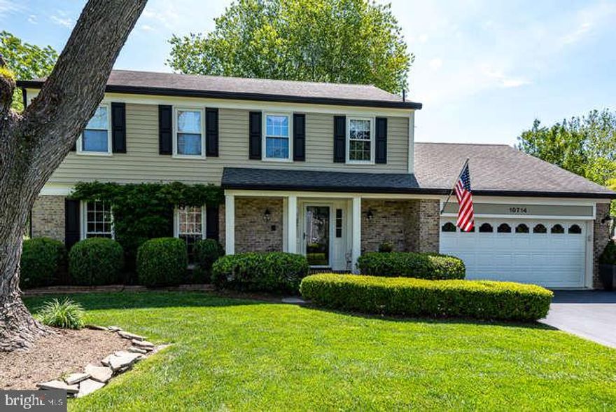 Come see this fabulous home which is situated in a lush, serene setting and is totally renovated and lovingly maintained.  Enter into the slate foyer and be drawn into the light-filled living room which features gleaming hardwood floors, a wood burning fireplace and a french door leading to one of the many outdoor patios. Entertain family and friends in the spacious, formal dining room with hardwood floor and large windows looking out to the wonderful garden.  The gorgeous kitchen offers gleaming white cabinets,  white tile backsplash. stainless steel appliances and a large island with pendant lights.  Light pours into the kitchen table area and bounces off of the gleaming hardwood floors.  A wine holder  lends to convenience for entertaining.  The kitchen flows into the wonderful family/sunroom where you can behold gorgeous views of the lush garden and pool, gleaming hardwood floors and another french door leading to the outdoors.  Light up the propane fireplace for cozy winter evenings.  Ascend to the upper level where you will find a spacious master bedroom with a beautifully updated master bath.   The three other bedrooms are also flooded with light and are carpeted for comfort.  The hall bath is also updated.  The lower level is an entertainer's delight.  Light pours into this space through the two large windows that have been added which also offer egress.  A large room,  a lovely bathroom and a huge storage closet complete this wonderful living area.  The fabulous garden with a heated pool/spa beckons you to come outside.  Enjoy the many outdoor seating areas, the fire pit and gorgeous flowers and plants in this lush green space.  This home has been configured so that, in case the electricity goes out,  a gas-powered generator can run the lights, the kitchen refrigerator, the microwave, the internet router and the garage refrigerator and freezer.   A generator is not provided.  Come visit this beautiful home very soon!!