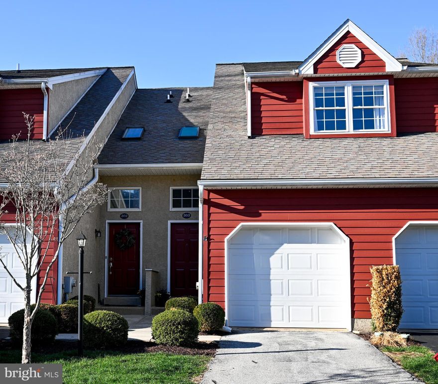 This stunning 2-bedroom, 2-bathroom home in Worington Commons offers a perfect blend of modern upgrades and peaceful living. Enter through the front door or conveniently via the garage, where you'll find inside access to the home. Upon entry, you'll be welcomed by a beautiful foyer leading upstairs to one-level living with an open-concept layout.The updated kitchen is a chef's dream, featuring gorgeous wood cabinetry, granite countertops, stainless steel appliances, a tiled backsplash, a breakfast bar, and tiled flooring. The spacious living room opens to a private rear deck, providing a serene view perfect for relaxing or entertaining. Throughout the home, you’ll notice the elegant details such as beautiful flooring, recessed lighting, custom window treatments, and crown molding.The primary bedroom offers plenty of space, including two sizable closets and an en suite bath. The second bedroom also features a large closet, a full bath, and wall-to-wall carpeting. For additional storage, the garage has pull-down stairs that lead to overhead storage.This home underwent significant renovations in 2015 and has been meticulously maintained by its proud owners.   The renovations included an updated kitchen and bathrooms, replacement windows, a new deck door, a new garage door, a new skylight window, and an upgraded electrical panel. Additionally, the deck was restained, and an electric baseboard heater was added to the garage closet for the water heater. The duct system was cleaned out, and the dryer vent was serviced.
Enjoy the outdoors with a walking trail around the community, and take advantage of the nearby Ridley Creek Park and Chester Valley Trail. West Chester is also home to fantastic restaurants, shopping, and nightlife. The HOA fee includes a $99 special assessment that covers a completed community project, including the replacement of the stucco at the back of each unit with siding and other necessary stucco repairs.