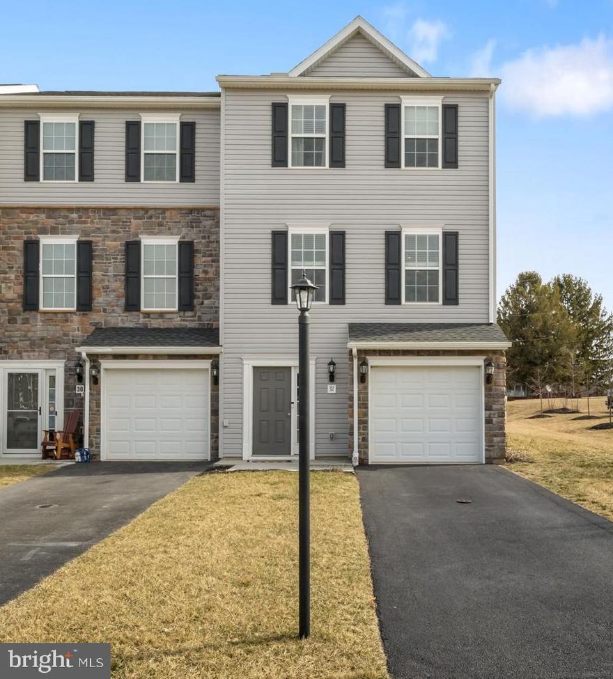 BACK ON THE MARKET- (No fault on the sellers, the buyer financing fell through)
Well-Maintained End Unit Townhome - Move-In Ready!
This beautiful 3-bedroom, 2.5-bathroom townhome offers a spacious, open layout perfect for both everyday living and entertaining. The kitchen is practically brand new and provides ample storage and counter space for cooking and meal prep. The living area seamlessly connects to the kitchen, making it ideal for gatherings.
The unfinished basement presents a fantastic opportunity for additional living space or transform it into an extra bedroom, family room, or home gym! An added bonus is the extra overflow parking next to the home, offering convenience for both residents and guests.
Located in a commuter-friendly area for those traveling to Pennsylvania and Maryland, this home is also just a short distance from a variety of restaurants and shops, everything you need is right at your doorstep!