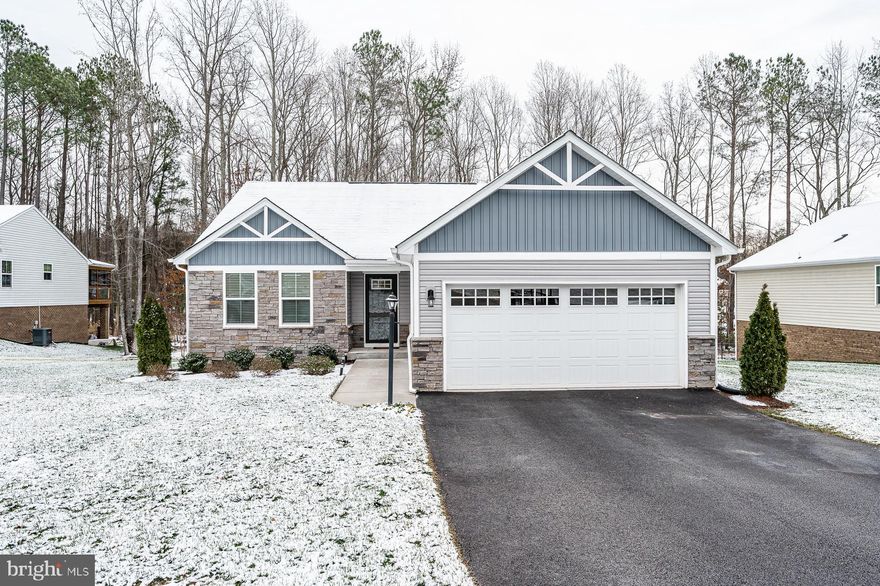 Honey, STOP THE CAR!  Find your new home here in the Forest Ridge Subdivision in Chesterfield. Quiet suburban neighborhood surrounds this beautiful home, built in 2019 by Ryan Homes, is truly stunning!  Pull up the paved driveway and you are automatically drawn to the custom stone and siding package. 
 Three bedrooms - one of which can be easily converted to a media room/den. Love entertaining? The open floorplan with open kitchen, dining, and living areas is perfect for all your entertaining needs. Primary bedroom is one-of-a-kind with custom-built organization system in large walk-in closet.  Lots of storage!! Two-car garage has custom built-in cabinets and fan system as well as finished dry-wall.  Head outside and picture yourself drinking your morning coffee on the screened porch.   Underneath the porch and deck, there is custom enclosed storage space. Storage, storage, storage!! Custom blinds throughout.  Close to shopping and commute - this home is a must-see!  Schedule a showing today. 

Forest Ridge Subdivision HOA includes landscaping / mulch, snow & leaf removal, and common area / road maintenance.  Irrigation system is owner's responsibility.