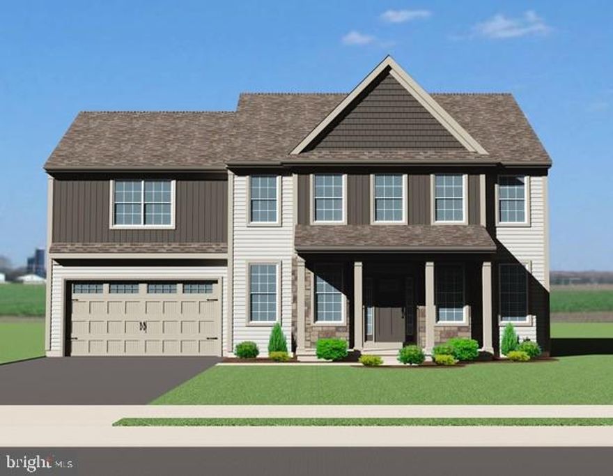 Located in New Holland Borough within the desirable Willow South Community, this to-be-built new construction home by Horst & Son Home Builders offers quality craftsmanship, thoughtful design, and the opportunity to personalize your finishes. This spacious 4-bedroom, 2 1/2 bath home features 9-foot ceilings and luxury vinyl plank flooring throughout the entire first floor, creating an open and inviting atmosphere. Wide baseboards and fully trimmed windows with casing and sills add a polished touch throughout the home. The kitchen showcases quartz countertops, a tile back splash, and soft-close drawers and doors, with matching soft-close vanities in the bathrooms. The primary suite includes vinyl tile flooring in the bath, while stained oak treads lead to the second floor, adding warmth and character. A gas fireplace serves as a cozy focal point in the main living area. Built on a Superior Wall foundation and equipped with classic double-hung windows, this home combines durability with timeless appeal. The home also offers efficient natural gas heat. The insulated, drywalled, and painted two-car garage includes a belt-drive smart garage door opener for modern convenience. Buyers will have the opportunity to make their own selections and create a home tailored to their style - all within the welcoming Willow South Community in New Holland Borough.