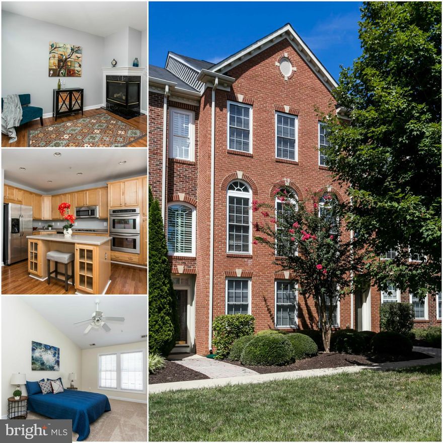 Spacious & Beautifully Maintained Townhome In Honeygo Village! Neutral Paint Throughout. Light Filled & Large Living Room Opens To Dining Room. Kitchen w/ Breakfast Bar, SS Appliances, Kitchen Table Space & Gas Fireplace. Sliding Doors To Rear Deck. Large Master Suite w/ Full Bath & Walk In Closet. Entry Level w/ Office/BR, Half Bath & 2 Car Garage. Easy Walk to Shops & Restaurants! Shows Well!