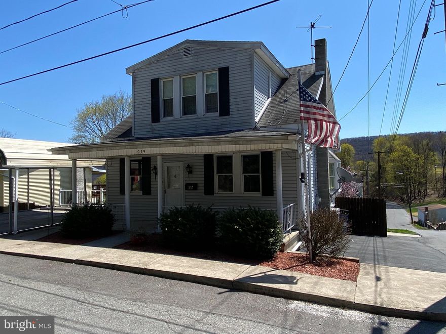 Pottsville.  Well maintained, move in ready 3 bedroom, 1.5 bath cape cod.  This home offers excellent outdoor space for year-round enjoyment and entertainment.  The large fenced yard has mature landscaping and a patio area with fire-pit.    The covered back deck offers an amazing view.   Plus there is a shed and basement access for all of your storage needs.   The spacious first floor offers a large living and dining rooms, plus a recently updated oak kitchen.  The second floor boasts 3 bedrooms and an updated full bath.  Additionally there is a laundry room and half bath in the basement.  This home is heated with oil hot water and the mini split central air conditioning system is also a secondary heat source.  You can enjoy the benefits of covered off street parking via the homes detached carport.   Contact me today for a tour, this one won't last long!!!