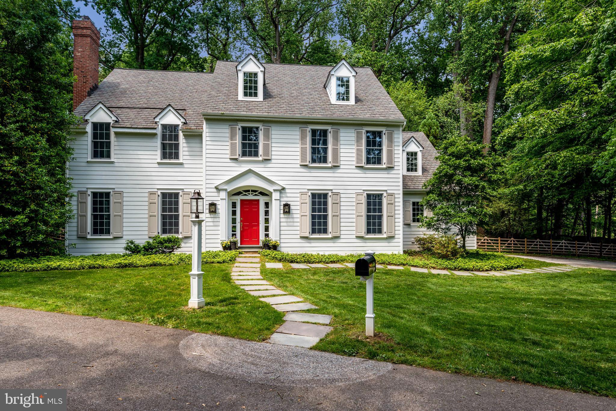 Welcome to this Classic 3 story Colonial in move-in condition. This thoughtfully updated and meticulously maintained home is located on a quiet private lane, across the street from Fenimore Woods Park. The beautiful two-story Foyer seamlessly flows into the formal Living Room and Dining Room, featuring custom millwork, gleaming hardwood floors, and a welcoming fireplace. A library with built-in bookcases and an updated powder room is easily accessible from the foyer. Enjoy the views through the expansive doors of the flagstone patio from the spacious kitchen and adjoining family room with a cathedral ceiling, built-ins, and a large stone fireplace. The eat-in kitchen has quartz countertops, stainless steel appliances, a center island and a walk-in pantry with charging station and bookshelves. The Mudroom with Laundry connects the kitchen to the oversized two-car attached garage, which has an outside entrance to the side porch. The 2nd floor features a Master Suite with two walk-in closets and a newly renovated bath that is adorned with quartz countertops, double sinks, a relaxing soaking tub, and a tiled walk-in shower. The Master bath has programmable heated tile floors. There are three additional bedrooms and a ceramic tile hall bath. The spacious 3rd-floor suite has a bedroom, full bath, closet, and walk-in attic space that is perfect for your extra storage needs. The unfinished basement has high ceilings and awaits your personal touches. It is currently ready for family fun with a pool table, play area, and additional space for storage or a woodshop. To top it off, this home is equipped with a built-in generator! This house is located in the award-winning Radnor School District within walking distance to the charming town of Wayne with its restaurants, shopping, library, movie theater, and train station. It is also walking distance to St. Davids train station, Eastern and Cabrini Universities. Minutes to 476, King of Prussia Mall and Penn Medicine at Radnor.