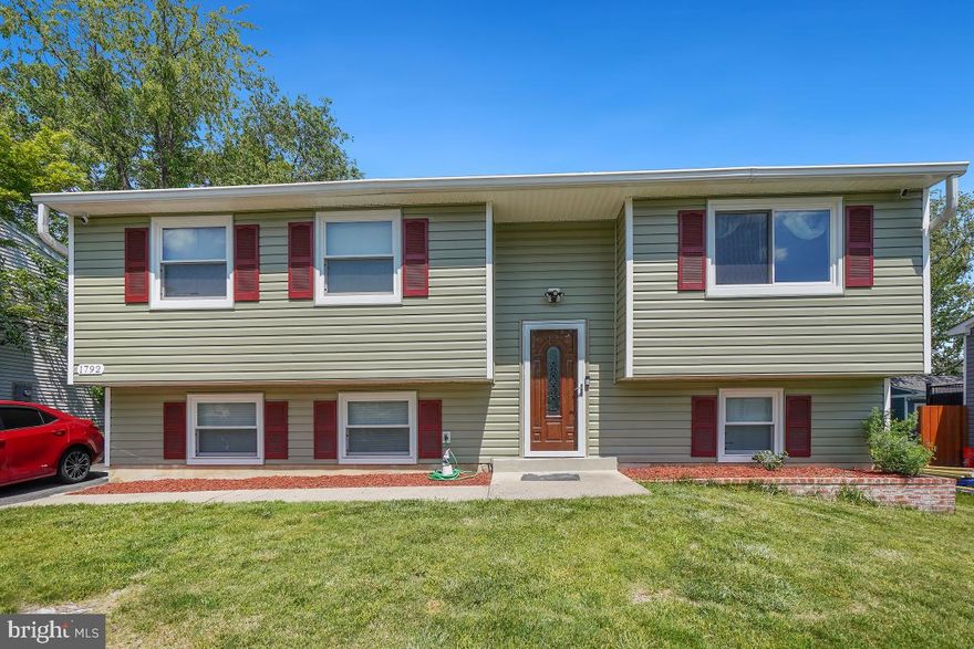 Move in Ready,  spacious 5 bedrooms and two full baths, upgraded kitchen and renovated  bathrooms , fully fenced back yard , deck off the kitchen , driveway for up to 3 cars. The roof was replaced 5 years ago and Heating and air conditioner was replaced 6 years ago. Also the basement was completely renovated this year 
from replacing wood paneling for  drywall and carpet for laminate floor