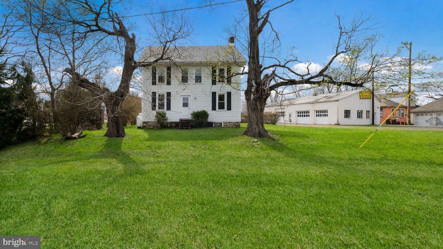 This Charming 3 BR, 2.5 Bath Colonial circa 1880 Combines Beautiful Millwork & Wood Floors from Days Gone by with a Modern, Professionally Updated Kitchen and Bathrooms.  Talk about the Best of Both Worlds! A Large LR provides plenty of Room to Relax or Entertain while the adjacent Kitchen with Dining Area is the Heart of this Lovely Home.  You will Enjoy an Abundance of White Cabinetry, Granite Countertops & a Laminate Plank Floor along with a Gas Stove, D/W & Extra Deep SS Sink.  A Bonus Room keeps all of Your Options Open.  A Playroom, Sitting Room or Craft Room can be Conveniently at your Disposal.  The Back of the Home is Traversed by a Great Sun Room where Laminate Plank Floors & a Half Bath are present & you can step outside to a Wood Deck to enjoy your 1+Acre Corner Lot.  Upstairs are 3 Nicely sized BR’s all with Wood Floors & Double Door Closets. The Owners’ Suite Includes a Full renovated Bath with a Tile Shower and Granite Sink overtop of an Upgraded Vanity.  An Additional Hall Bath Offers a Tub/Shower Combination and Pretty Vanity as well.  A set of Stairs leads the way to the Walk up Attic which is carpeted & provides more storage than you could ever hope for.  Washer & Dryer Hook ups are found in the full unfinished Basement.  Possibly one of the Biggest Bonuses of all is the Huge 30’ by 57’ Detached Garage with Ceiling Heights of up to 12’ and 4 Overhead Doors.  The Village Commercial Zoning Opens up a Long List of Possibilities to Include an “In Home” Business Option or You can Occupy the Home & Rent the Garage or Rent Both.  Last but Certainly not Least is the Amazing Location minutes from downtown Doylestown Borough and the Enchanting river Communities of Point Pleasant, Lumberville and New Hope.   If you have Longed for an Interesting Property with Tons of Potential Make Sure to take a Look!