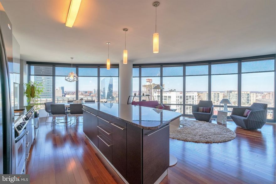 Enjoy sweeping views from this pristine two bedroom, two bath residence in the sky.