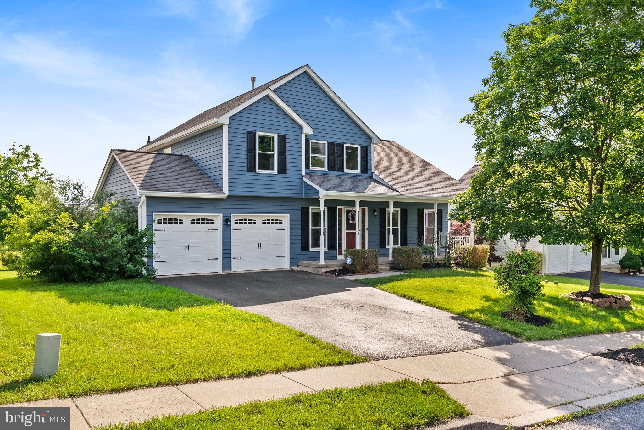 Ideally situated on a spacious ¼-acre lot, beautifully maintained colonial in the sought-after Greens at Sunnyside is waiting for its next family. With thoughtful updates, abundant natural light, and a flowing layout perfect for both entertaining and everyday living, this home truly checks all the boxes.
A sunny two-story foyer with a turned staircase sets the tone upon entry. To the right, you’ll find a cathedral ceiling living room with wood laminate flooring. To the left, an upgraded powder room, convenient laundry area, and access to the two-car garage enhance functionality.
The open-concept kitchen and family room are the heart of the home. The kitchen features stainless steel appliances, Corian countertops, a large pantry, and an inviting dining area with sliders leading to the rear deck and stamped concrete patio—perfect for summer gatherings. Just off the kitchen is the cozy family room, creating an ideal flow for relaxing or hosting. Not to be missed, a carpeted office space completes the first floor.
Upstairs, the spacious primary suite offers his-and-her closets and a private en-suite bath. Two additional bedrooms with wall-to-wall carpeting share a beautifully updated hall bath. The basement is a standout feature—fully finished and ready for your personal touch. Whether you’re looking for a game room, gym, or home theater, this space offers endless possibilities.
Outside, enjoy the welcoming covered front porch, lush landscaping, and a generous backyard with a large rear deck and stamped concrete patio just in time for summer barbecues. The back of the house faces south, allowing for incredible natural light throughout the day.
Move in with the benefit of major upgrades in the last four years including all new siding, windows, HVAC system, back door, and garage doors, ensuring peace of mind and energy efficiency. Conveniently located in Pottsgrove School District, this home is just 7 minutes from Costco, the Philadelphia Premium Outlets, Route 422, and a wide range of shops and restaurants- offering the perfect blend of comfort, style, and location. Schedule your tour today!