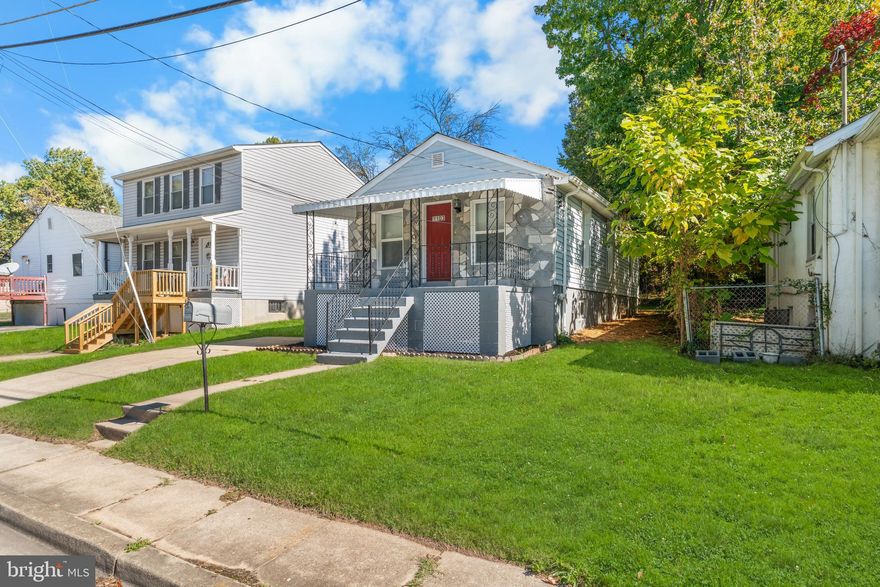 HUGE PRICE IMPROVEMENT !!!!!!ON THIS  ESQUISITELY FINISHED 3BED  2BATH  BUNGALOW ,RECENT RENOVATIONS GIVES  IT A  BLEND OF  MODERN LUXURY AND CHARM .THE FRONT PORCH GREETS YOU AND INVITES YOU TO SIT DOWN READ A  GOOD BOOK AND ENJOY YOUR MORNING COFFEE.
STEP INTO  THE WARM AMBIANCE LARGE LIVING ROOM ENHANCED WITH 2 BEAUTIFUL CEILING FANS . THE MAIN LEVEL COMES WITH 2 BED & 1 NEWLY FULLY RENOVATED BATHROOM, KITCHEN WITH BEAUTIFUL  QUARTS  COUNTER TOP, NEW STAINLESS STEEL APPLIANCES, NEWLY FINSHED BASEMENT COMES WITH 1 BEDROOM ,FULL BATH AND LIVING ROOM. NEW HVAC AND DUCT WORK.EXPERIENCE THE PERFECT BLEND OF COMFORT AND SOPHISITCATION IN THIS CUTE BUNGALOW. FEW MINUTES FROM DOWNTOWN DC, CLOSE TO MAJOR HIGHWAY (ROUTE 50) CLOSE TO THE SUBWAY STATIONS AND SHOPPING CENTERS. CLOSING HELP AVAILABLE