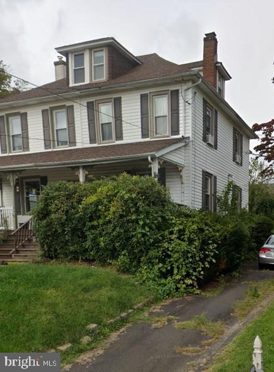 This charming Circa 1920 twin home offers a rare chance to own a piece of history while enjoying modern comforts in the Historic District and right across the street from the middle school and high school in Lower Moreland Township.  Its timeless design strikes a perfect balance between classic charm and contemporary needs and is priced so that the next homeowner can come right in and make it their own. You'll be welcomed by a delightful front porch leading into a living room with original hardwood floors. The living room flows into a spacious dining room, ideal for entertaining.

The kitchen blends vintage vibes with modern conveniences, maintaining its historic charm. A convenient, updated mudroom off the side entrance provides a main floor washer and dryer and a ½ bath that leads out to the rear yard.  Upstairs, you find three bedrooms and a full center hall.  The bathroom is filled with vintage flair, featuring a classic clawfoot tub, wainscoting, and vanity.

The attic, with exposed beams and two full-size windows, offers endless possibilities as a multipurpose living space, office or even additional bedroom. The full basement provides ample storage space, utility areas, with Bilco doors leading to the side yard. The rear yard is spacious and perfect for making an outdoor retreat. Recent upgrades—including a new water heater in 2019, and a new roof in 2021 with transferrable warranty.

Please note, any exterior modifications must be approved by the Historical Review Board. Located in the award-winning Lower Moreland school district, this home won't last long! Showings begin September 13th with an open house on the morning of the 14th. The seller will not make any inspection or lender repairs.