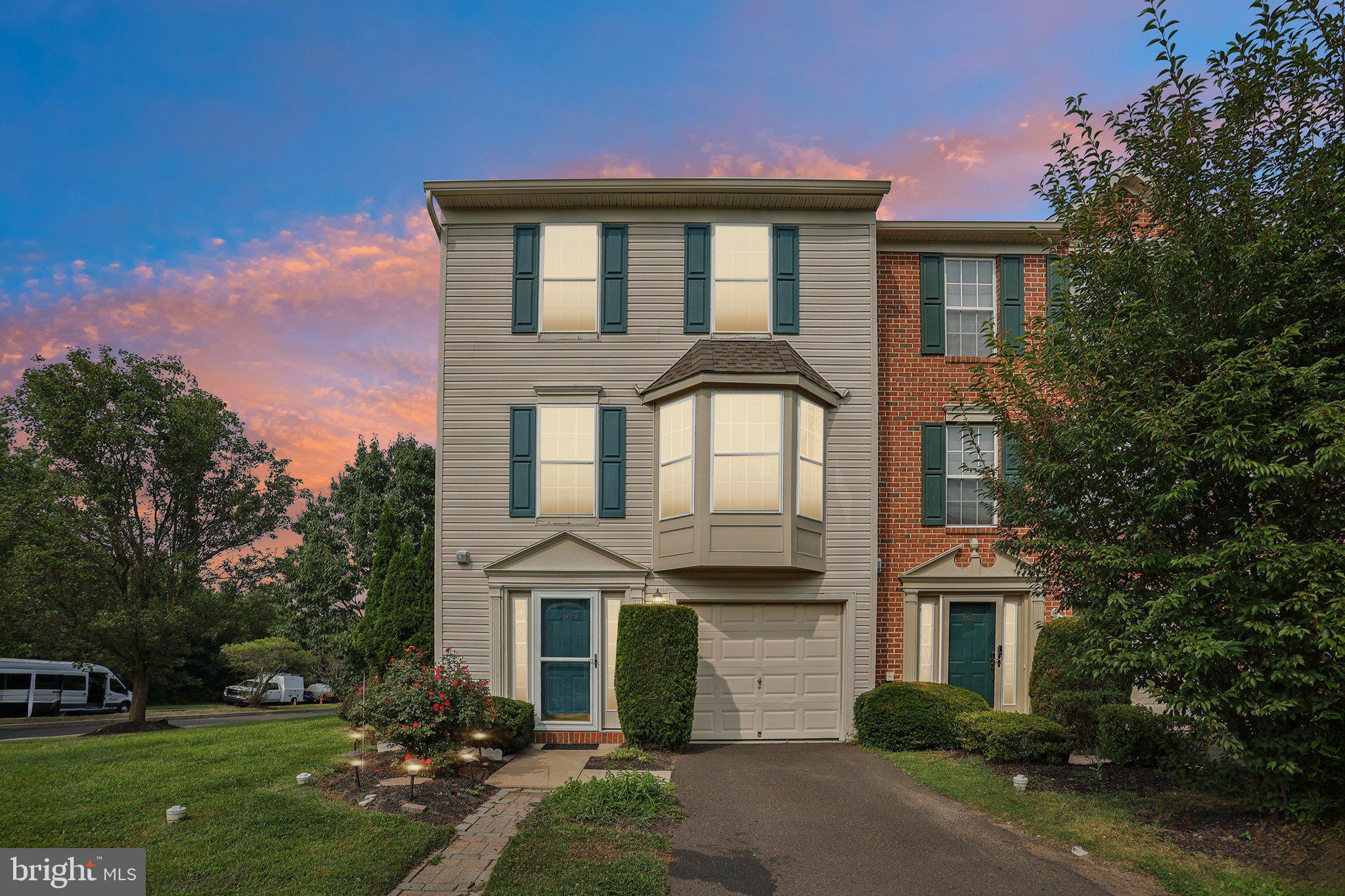 Welcome to 505 Joshua Court, a rarely available end-unit townhome in the highly sought-after Terrace at Montgomery community in North Wales. Offering 3 bedrooms, 2.5 bathrooms, and a versatile layout across three levels, this home combines space, privacy, and convenience in a prime location.
The entry level features a welcoming foyer, a powder room, and a flexible bonus space—perfect for a home office, gym, or guest area. Upstairs on the main level, you'll find an open-concept layout with a modern kitchen, dining area, and spacious family room—ideal for both everyday living and entertaining. The entire first floor was fully remodeled in 2024, offering a fresh and contemporary feel throughout. The top floor includes a generous primary suite with private bath and walk-in closet, along with two additional bedrooms and a full hallway bath.
Recent updates include a new water heater installed in 2024 and a new roof installed in 2021, giving added peace of mind for years to come. As an end unit, the home benefits from abundant natural light, extra privacy, and additional outdoor space. Enjoy walking access to the scenic 202 Parkway Trail, perfect for outdoor activities and exercise.
The Terrace at Montgomery community also features great amenities including a fishing pond and a playground with basketball court, providing recreation and fun for all ages.
Located just minutes from Route 309, 202, the PA Turnpike, Montgomeryville Mall, and SEPTA train lines, you'll have quick access to everything you need—from shopping and dining to commuter routes and parks.
Don’t miss this opportunity to own one of the best-located and most thoughtfully updated homes in Terrace at Montgomery. Schedule your private showing today!