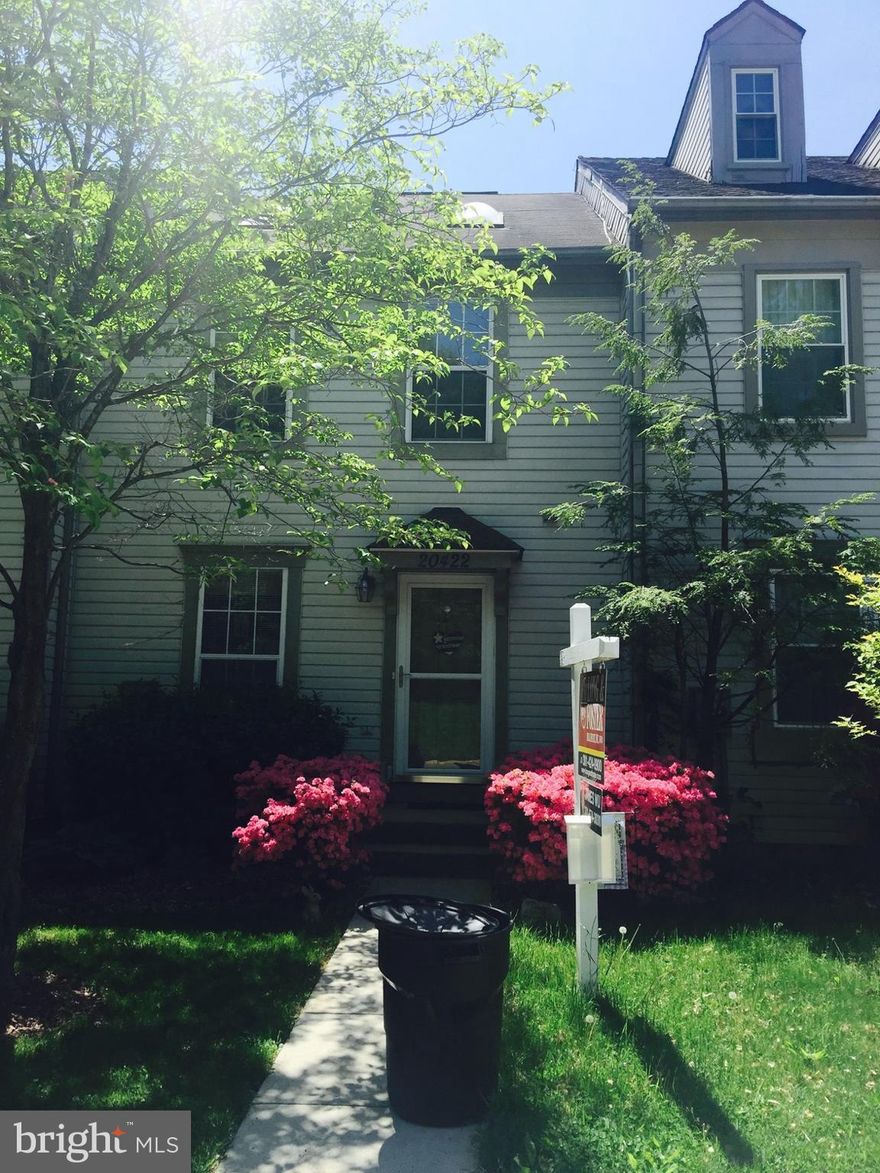 Lovely and well maintained interior unit town home in popular community.  Available March 1, 2018. Shows well. Full finished basement walk out with full bath.  Nice lot, paved patio below deck.  Room for entertaining.