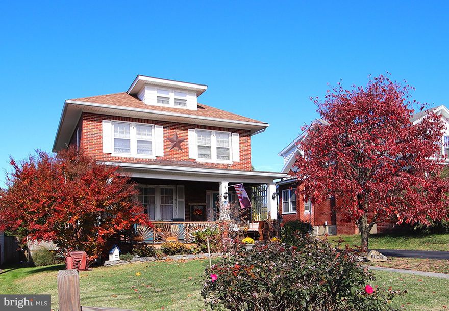 Excellently maintained Colonial! You don't want to miss this beautiful home featuring 3 Bedrooms, 1.5 Bathrooms, Living Room, separate Dining Room, Kitchen with breakfast area, beautiful hardwood floors throughout the home, full bathroom with double sink and large closet, and an enclosed porch on both levels. Outside enjoy the covered front porch, fenced rear patio, and the large private back yard. Plenty of off-street parking with the detached garage and long driveway. Convenient location close to restaurants, shopping, and interstate & no city taxes!