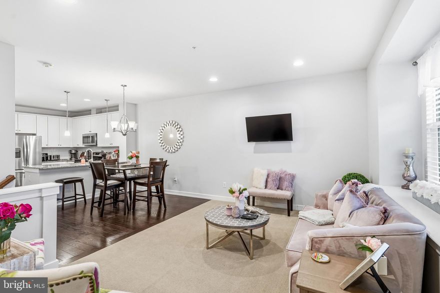 Welcome home to this meticulously maintained 2-bedroom, 2.5-bath home in the highly sought-after Waterside community, perfectly situated along the scenic Delaware River. Built in 2017 and lovingly cared for by its original owner, this move-in-ready home offers approximately 1,460 square feet of modern, open-concept living. Step inside to find gleaming hardwood floors and a versatile entry-level space ideal for a family room, home office, playroom, or flex area. The first floor also features convenient access to the laundry room and an attached garage. At the heart of the home, the stylish kitchen impresses with crisp white cabinetry, granite countertops, and stainless-steel appliances. The open layout flows effortlessly into the dining and family areas, complete with a bonus bar table—perfect for entertaining, casual dining, or extra workspace. The primary suite offers a private full bath with generous counter space and ample closets, creating a comfortable retreat.

Enjoy low-maintenance living with access to riverside walking trails, a community café just steps from your door, and nearby dining and waterfront activities, including the Pennsylvania Yacht Club. For commuters, Cornwells Heights train station is only about a half mile away with SEPTA and Amtrak service to Philadelphia, New York, and beyond. Don’t miss your chance to experience the Waterside lifestyle for yourself.  Available for both sale and rent — schedule your private showing today!