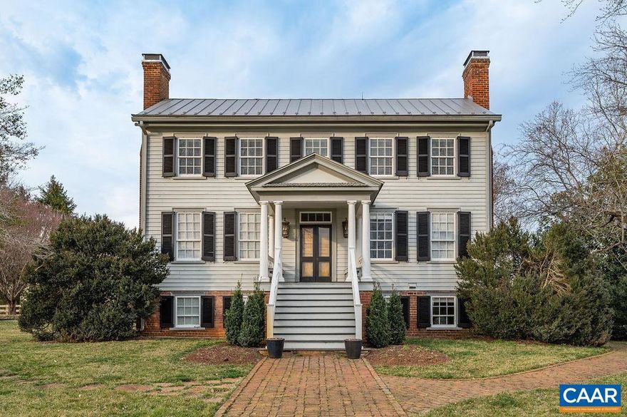 Home Track Farm is a rare, Circa 1823 property that has been closely held by two preservation minded families for almost seven decades. Meticulously preserved & restored, the main house, dependencies & grounds provide the ideal setting for large family gatherings, entertaining guests & corporate outings. The flow & positioning of the grounds from the main house to the repurposed bank barn, provide unparalleled river & mountain views. Years of memory making await!  The property enjoys an extensive trail system incorporated within the varying topography, providing access to an unique combination of rolling hills, pasture land & incredibly beautiful, private Lynch river frontage.  Majestic rock outcroppings & big vistas abound. Home Track  is an aesthetic delight, rich in architectural heritage & design: A true, all in one private Virginia retreat just 10 minutes to CHO airport, 20 minutes to Charlottesville. With over 20 division rights, the property provides a significant conservation easement opportunity.,Cutting Board,Granite Counter,Painted Cabinets,Fireplace in Bedroom,Fireplace in Dining Room,Fireplace in Kitchen,Fireplace in Living Room,Fireplace in Study/Library