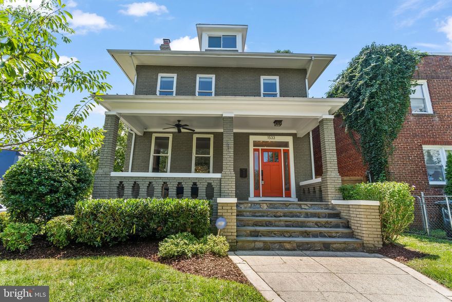 Detached Home with Garage parking and separate entrance, income-producing lower-level unit in Capitol Hill! This rare,  fully detached home sits on a corner lot and has a stunning porch front, offering an enchanting escape from the bustling city without leaving its vibrant embrace.  The perfect marriage of form, function, DC history, and all the modern conveniences of home you could desire. 
The stately foyer with curved stairwell,  is the first thing you see when you enter this home and it is a direct homage to the 1920's when this home was built and you can only imagine the historical figures who were welcomed here over the years!  Efficient and functional, this home has a dual-zoned HVAC system, ensuring optimal climate control for a home of this size and reasonable utility bills.  The kitchen is a chef's dream, featuring a top-of-the-line Sub-Zero refrigerator and Wolf cooking package, elevating your culinary experiences to new heights. There is custom cabinetry, a spacious island with beautiful stone countertops as well as an eat-in  space and tons of functional storage.  The upper level  features 4 bedrooms and 2 full bathrooms and an expansive primary suite that has a oversized walk-in closet and spacious bathroom  with soaking tub, double sinks and oversized spa -like shower with custom tile work, dual showerheads  and framless glass door.     With almost 4000  sqft of total living space spread across 4 levels, there's room for every possible domestic configuration and household size to co-exist comfortably.  There is an existing au-pair suite in the lower level of the home with a separate entrance meaning this home is well-positioned to be an income-producing property right away, especially with the stadium-armory metro only a few blocks away and with major bus routes only steps away. Plus, you'll find a versatile bonus room on the fourth level of the home that can be your ideal office space or a playroom for the little ones with a bonus full bath. 
The exterior of this property offers a generous, corner lot that is fully fenced and private back patio  that provides ample space for outdoor activities and entertainment.  The convenience continues with a practical mudroom and the timeless charm of the original hardwood floors throughout the home, adding character and warmth. 
Don't let this exceptional opportunity slip away. Immerse yourself in the history of this Capitol Hill residence, where classic features meet modern comforts. Make this your forever home and experience the unparalleled lifestyle that comes with living in this coveted neighborhood.