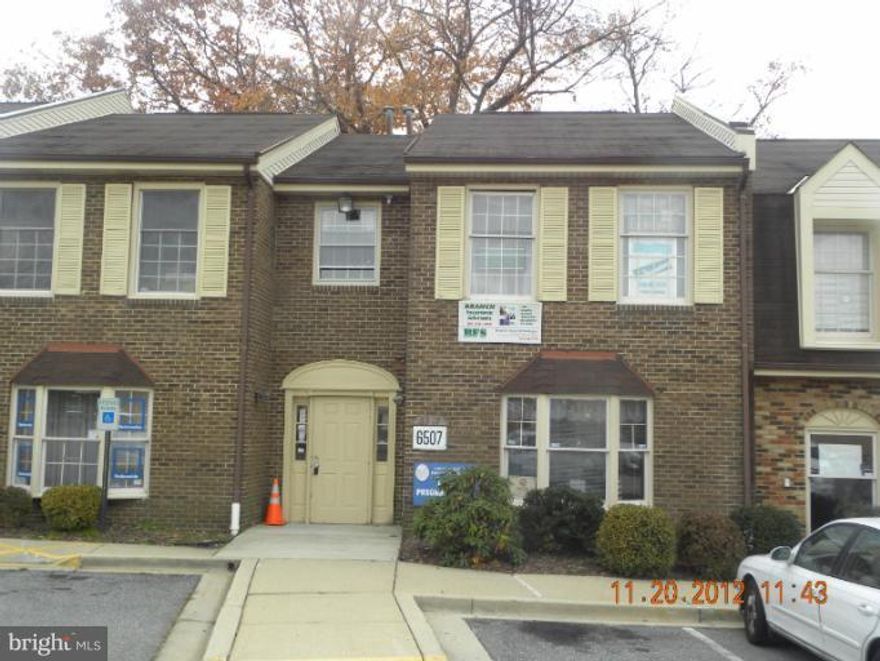 **  Perfect for accounting, insurance, office etc. **  *  All brick building   *** Lots of potential    **  Fronts Old Branch Avenue  **   **    *****  Rent includes condo fee  *****  Basement level unit---also, unit across hall is available...  Each approx 650 sq ft