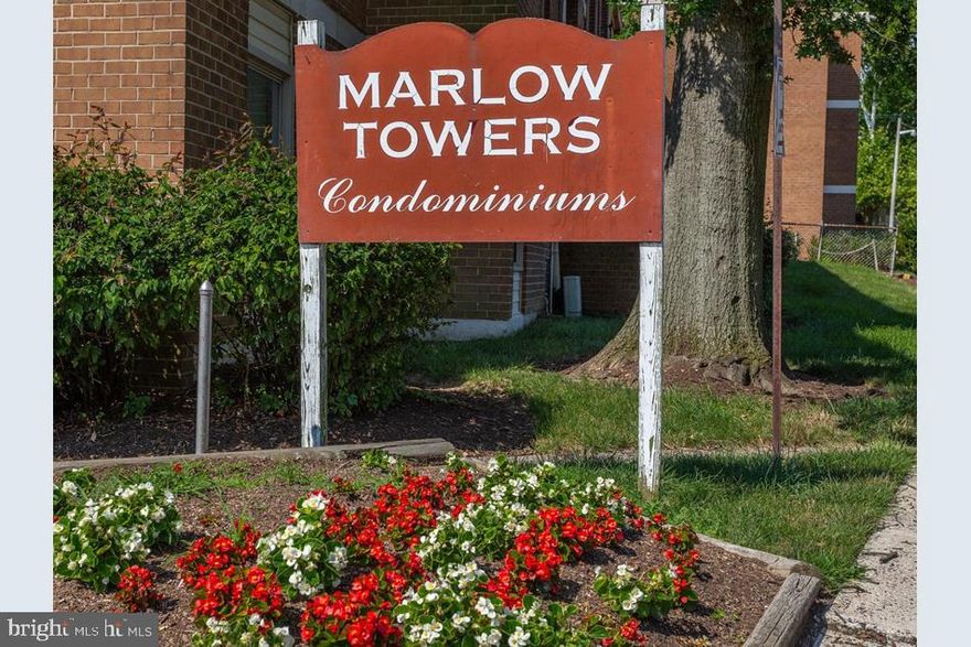 Back on the market.  Marlow Towers Condominiums NOT APPROVED FOR FHA loans.  .  2 bedroom, 1 bath Upper level condo. galley kitchen with additional built in shelves for pantry, formal dining room, formal dining room, large living room, large bedroom and extra closet space.  large balcony.  Natural light,  Central air and heating systems serviced regularly.   ceiling fan, extra storage, 2 walk in closets.  As is.  needs updating.  Priced according to condition. 1 assigned parking and plenty of visitor parking.  condo fee is $357 per month.