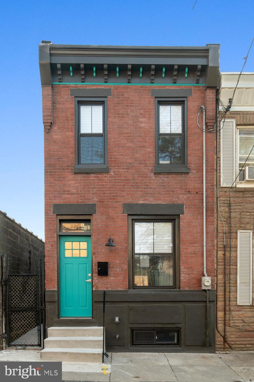 Unique opportunity.  Street to street house with 2 car parking.  Completely renovated from head to toe in Fishtown! This 3 bedroom, 1 full + 2 half bath house has hardwood floors t/o, recessed lighting, exposed brick, new sheetrock, trim + paint, new windows, ceiling fans, doors, fixtures, gas fireplace, Smart Hvac system. New kitchen with quartz counters, center island, 42 inch cabinets, + stainless steel package. 2nd floor has 3 bedrooms + master bath w/ new tile + fixtures. Semi-Finished basement w/ another half bath + mechanical room. New 100amp service, central air + heat and plumbing. Nest Thermostat, Ring Doorbell, multiple skylights, custom rails + rear alley access. Everything has been completed for you. Located on a great block, stroll to numerous restaurants, cafes + bars. Close to Septa, I-95, + Center City.