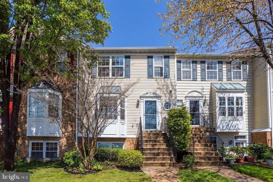 Offer deadline Saturday 4/12 at 12N.  Beautiful 2 level townhouse! Luxury vinyl plank flooring on main level.  Freshly painted kitchen with brand new quartz counters.  Spacious living room with bay window & built in bookcase, half bath on main level. Primary bedroom with vaulted ceiling, large walk in closet, primary bath, 2 additional bedrooms and full guest bath. Full size washer and dryer on lower level, patio with fenced backyard area.  Windows replaced in 2020! This is conveniently located across from Wegmans, restaurants, movie theaters, and shopping!  Community pool and playgrounds.